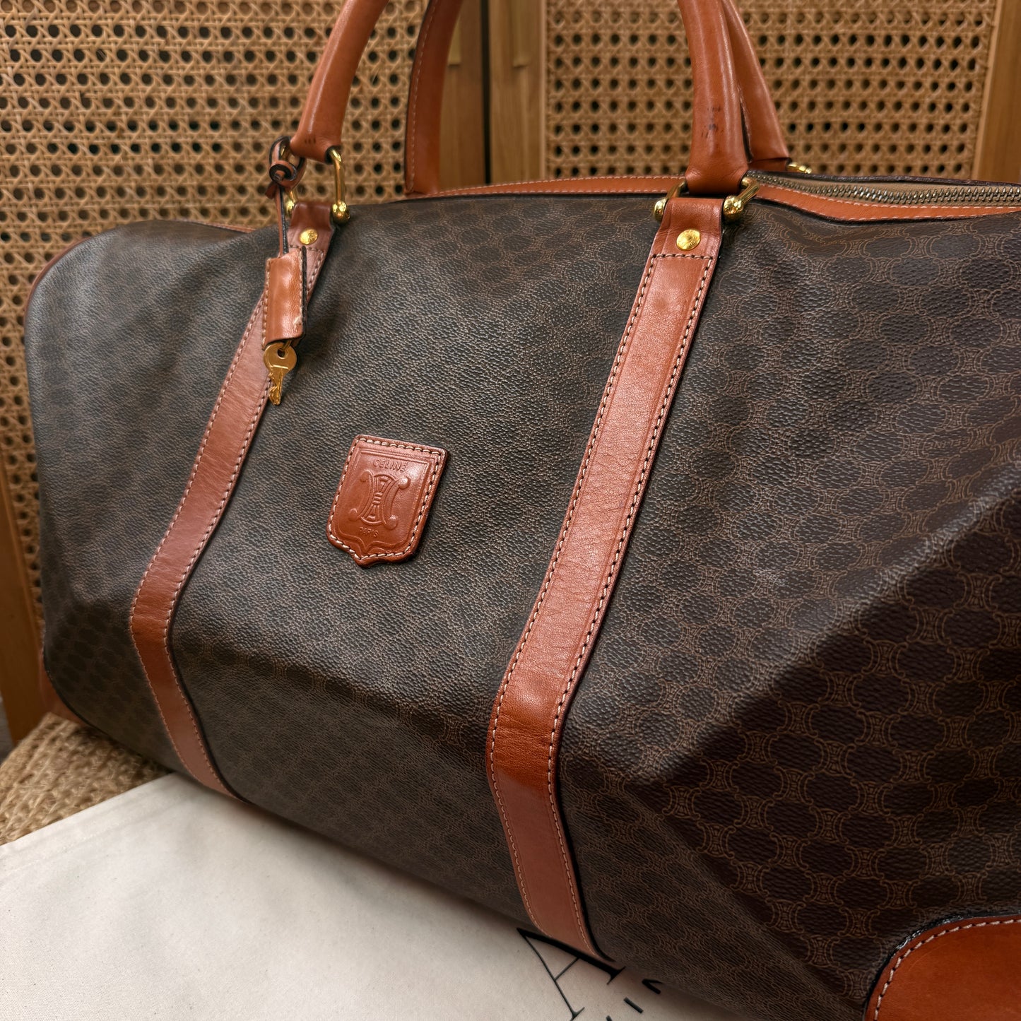 Celine 1990s Macadam Travel Bag