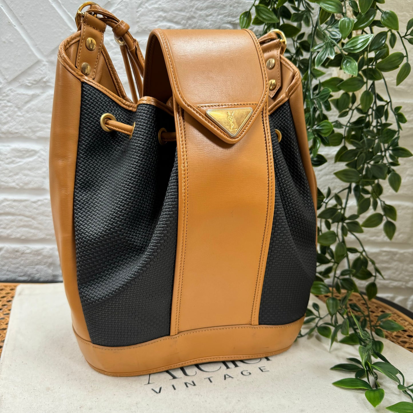 Saint Laurent 1980s Cross Body Bucket Bag
