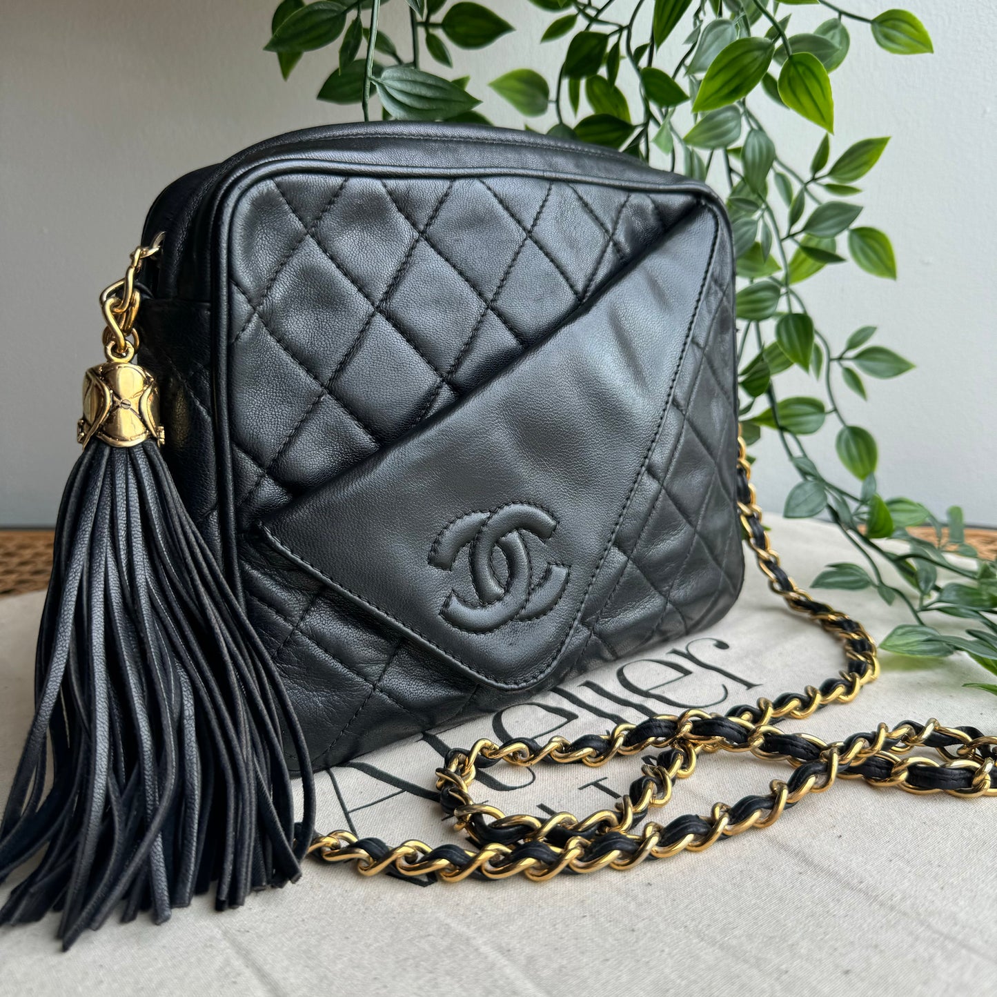 Chanel 1989 Vintage Tassel Camera Bag