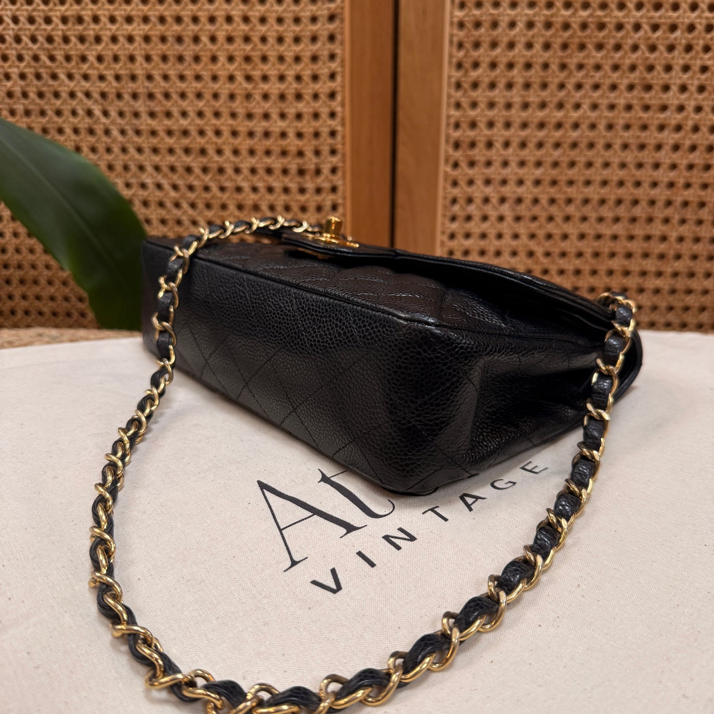 Chanel Rare 2006 Caviar Black Classic Double Flap Small