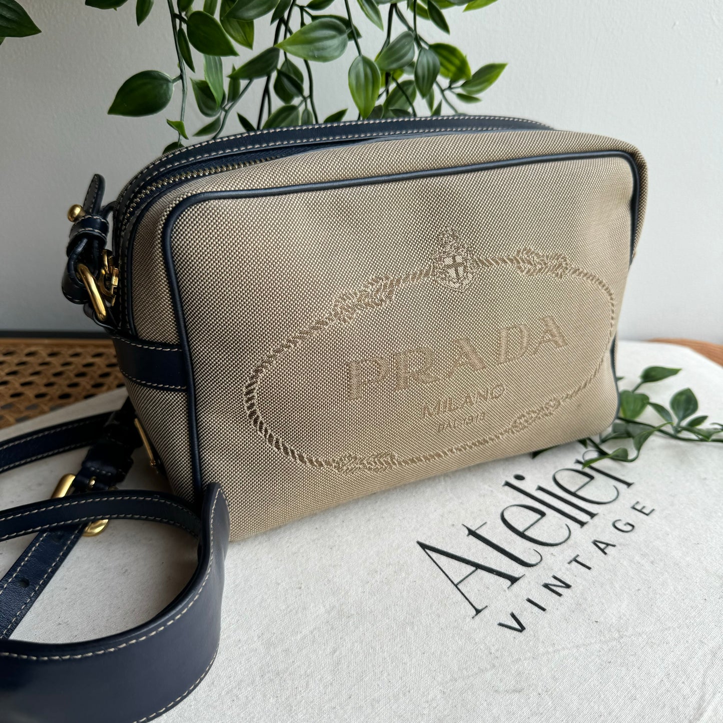 Prada Jacquard Camera Bag
