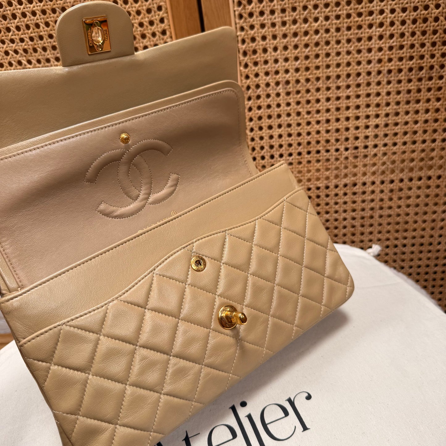 Chanel Rare 1989 Classic Double Flap Medium in Caramel