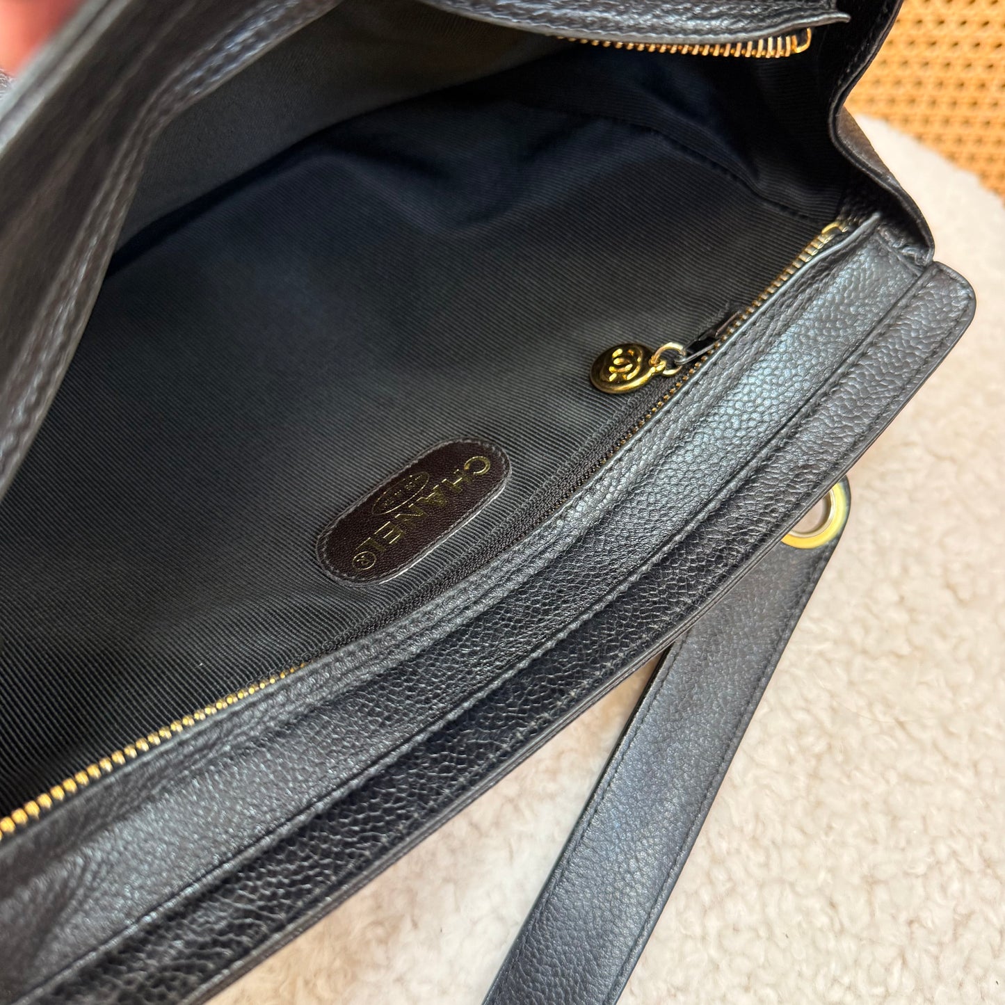Chanel 1994 Triple CC Caviar Tote