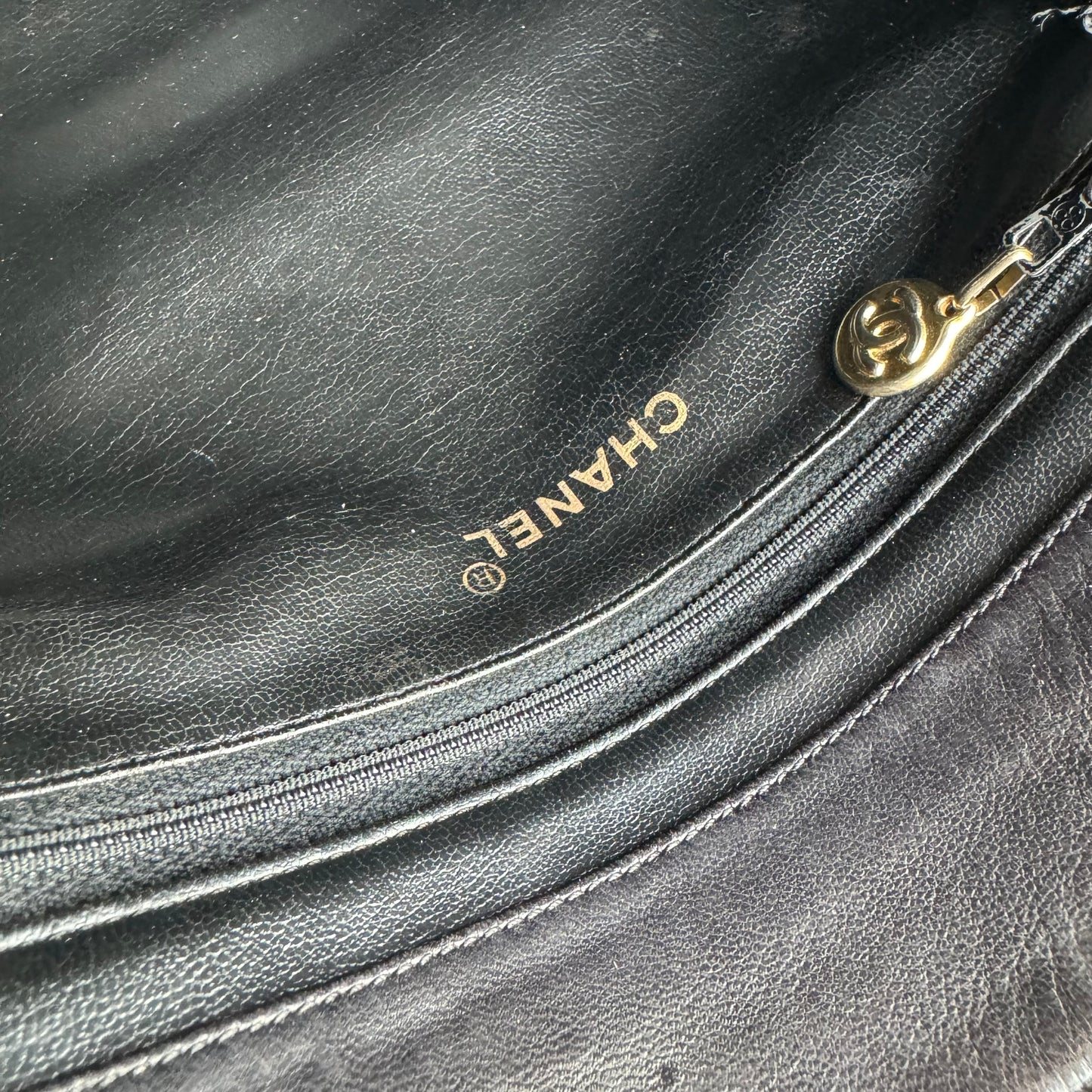 Chanel 1991 Lambskin Coco Cabas Cross Body Tote