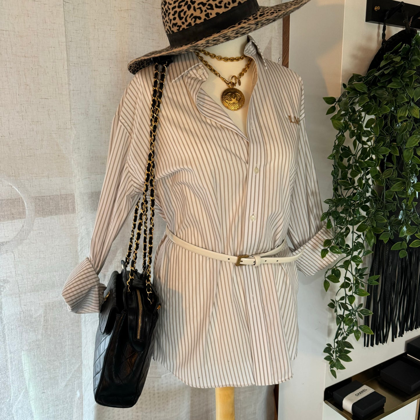 Chanel 1986 Lambskin Double Chain Timeless Tote