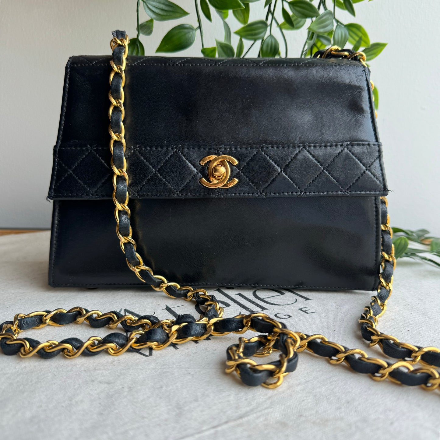 Chanel 1989 Quilted Lambskin Trapeze Bag