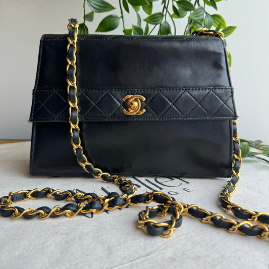 Chanel 1989 Quilted Lambskin Trapeze Bag