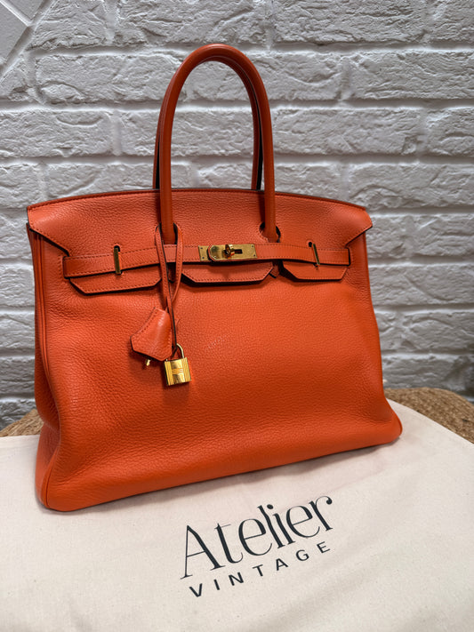 Hermes Birkin 35 Clemence Leather 2011