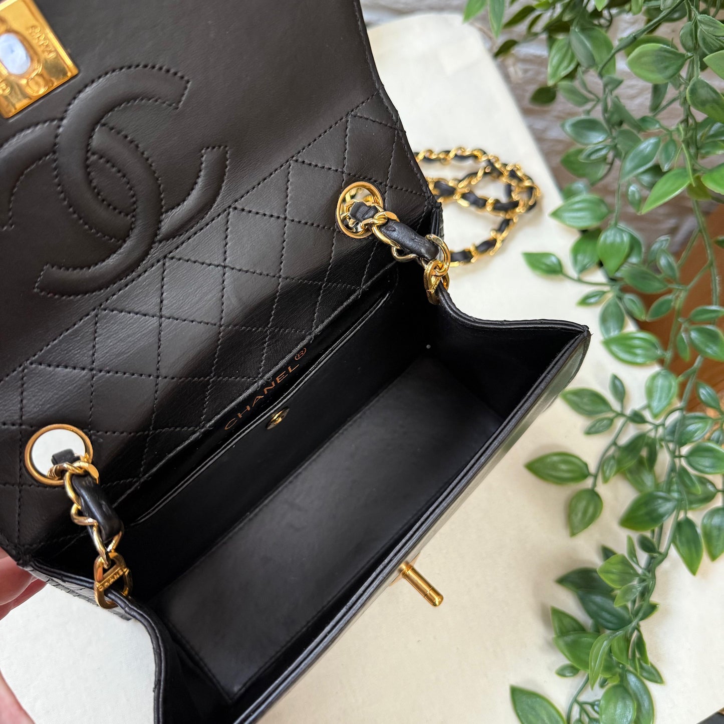Chanel 1986 Quilted Lambskin Trapeze Bag