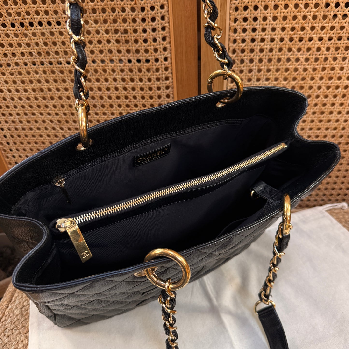 Chanel Classic Black Caviar GST