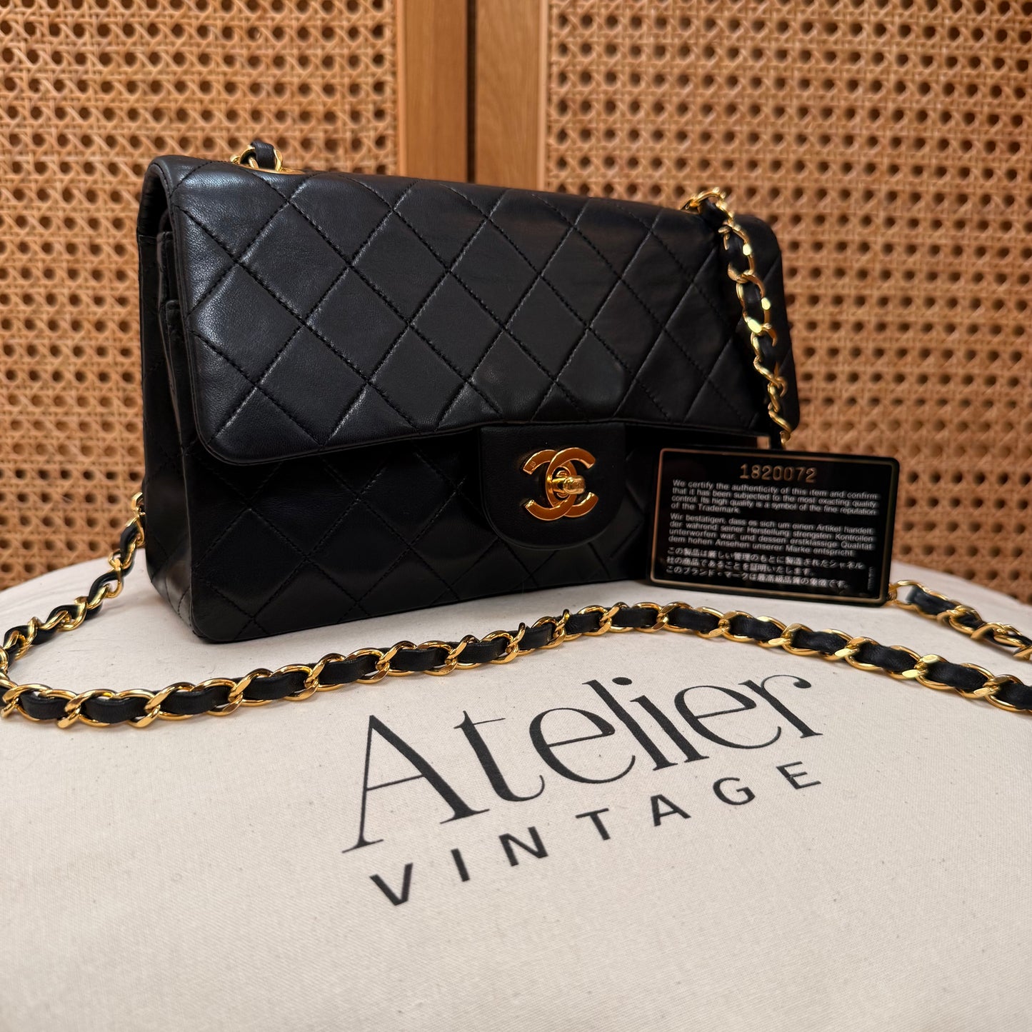 Chanel 1989 Black Classic Double Flap Small