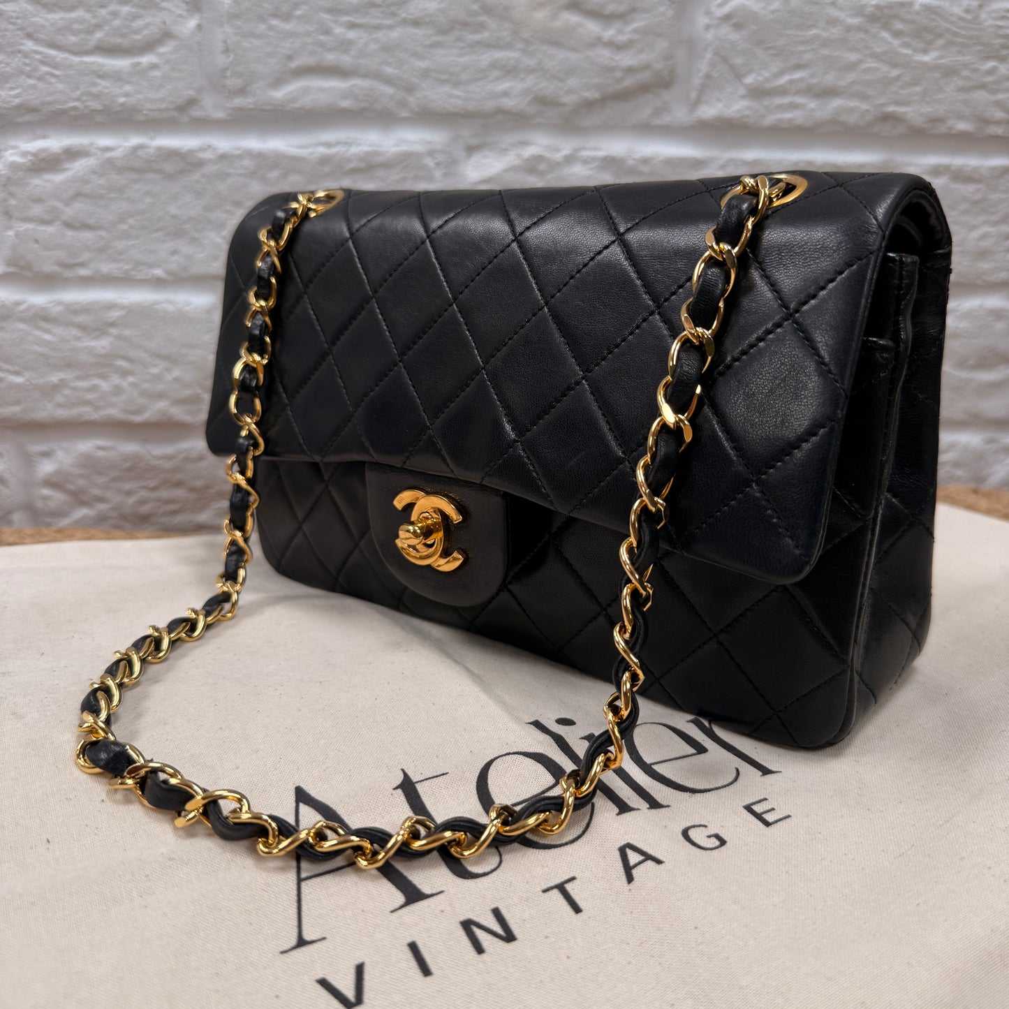 Chanel 1989 Black Classic Double Flap Small