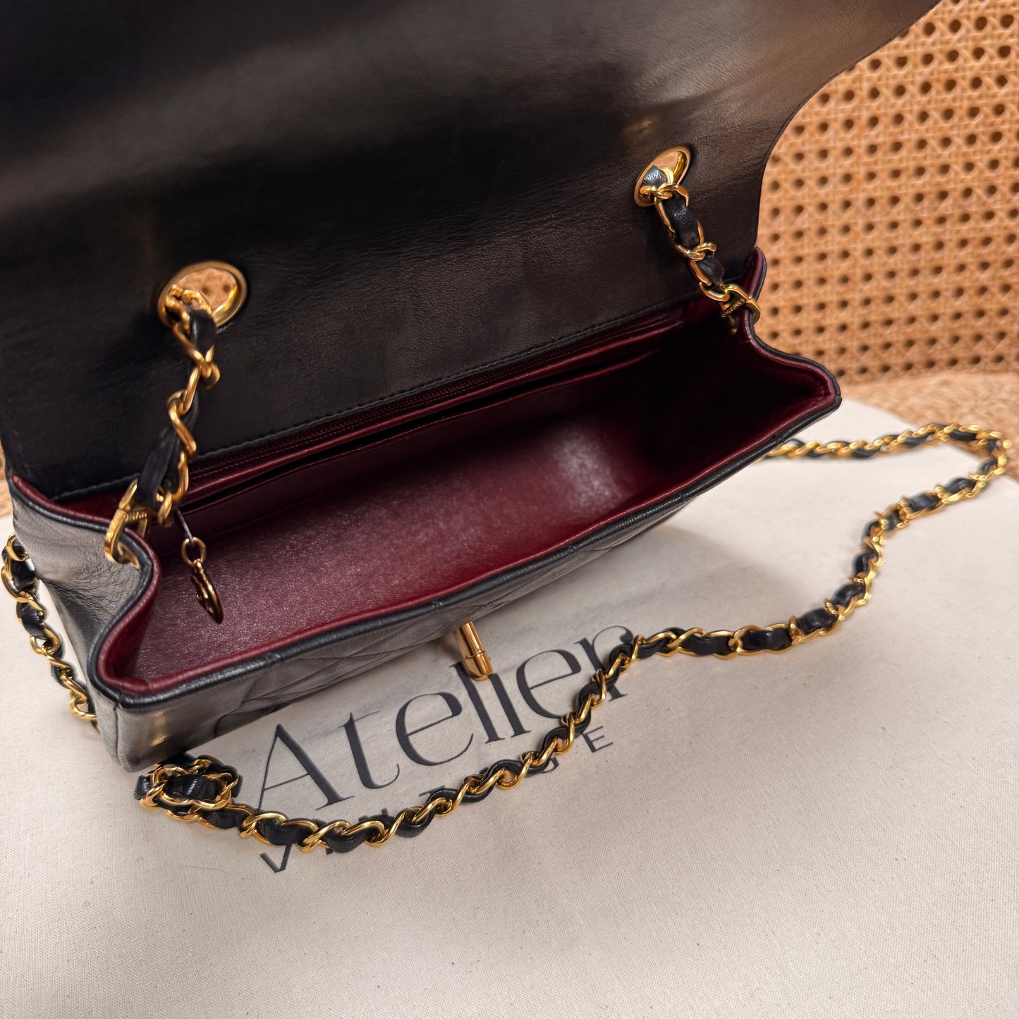 Chanel 1991 Vintage Classic Diana Small