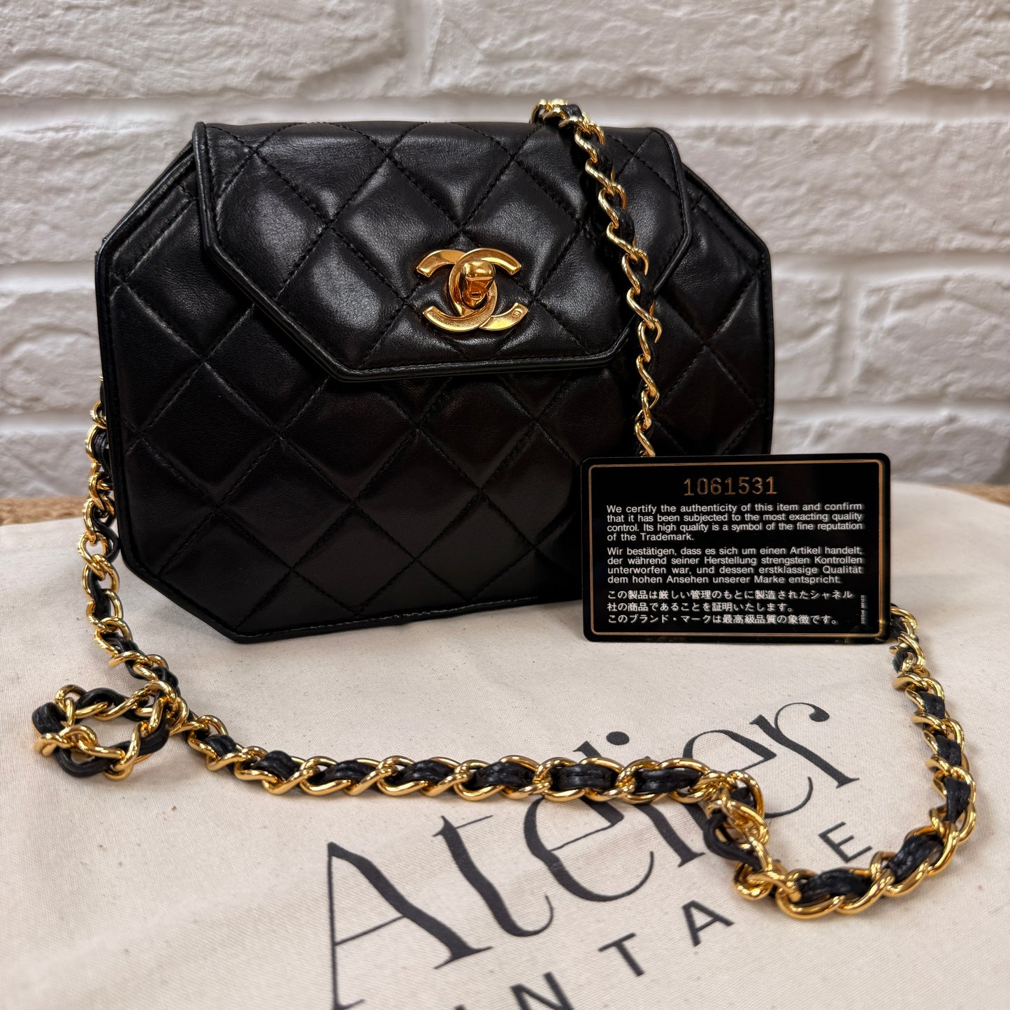 Chanel 1989 Rare Octagon Single Flap