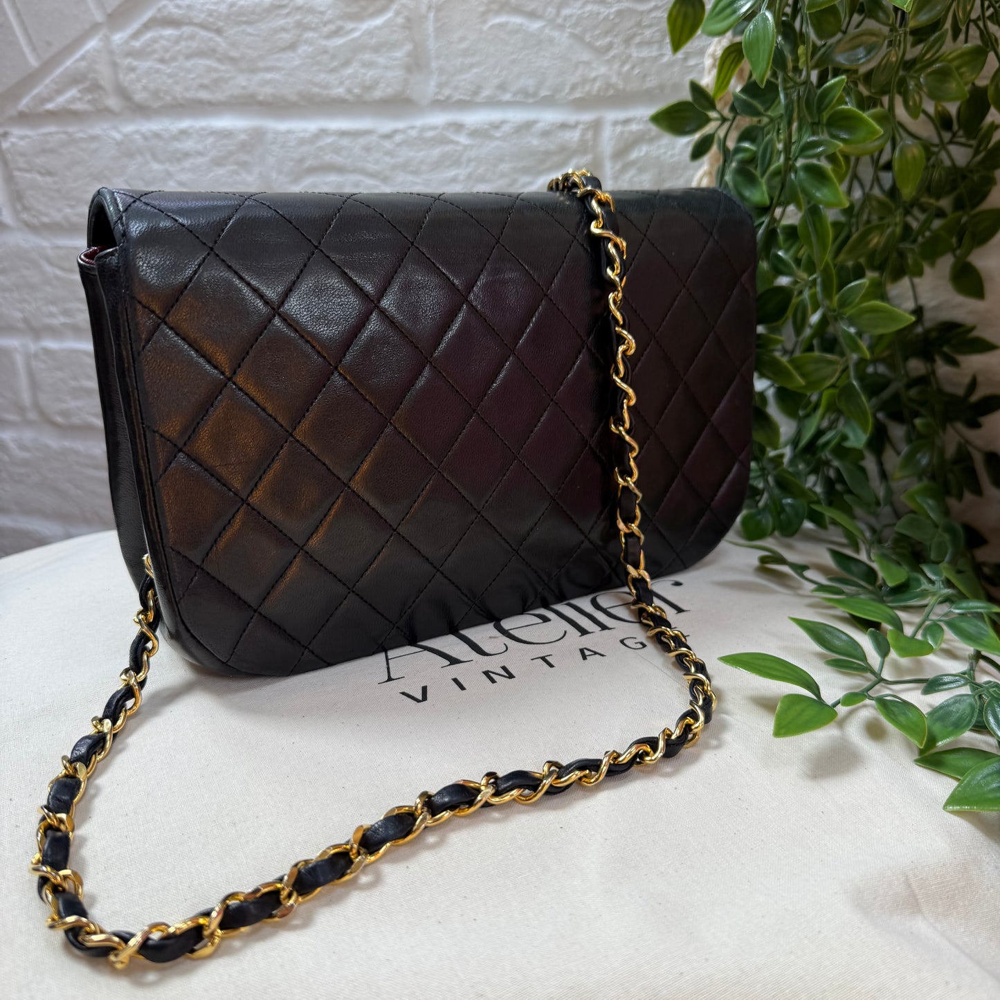 Chanel 1986 Half Moon Single flap with Limited edition CC Turnlock