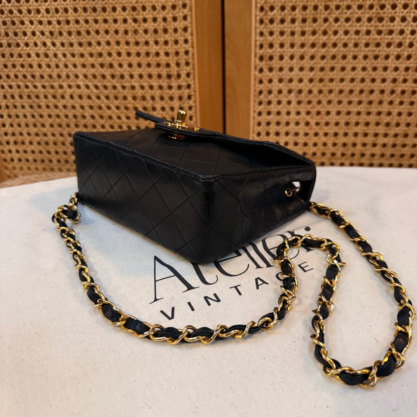 Chanel 1991 Classic Single Flap Square Small