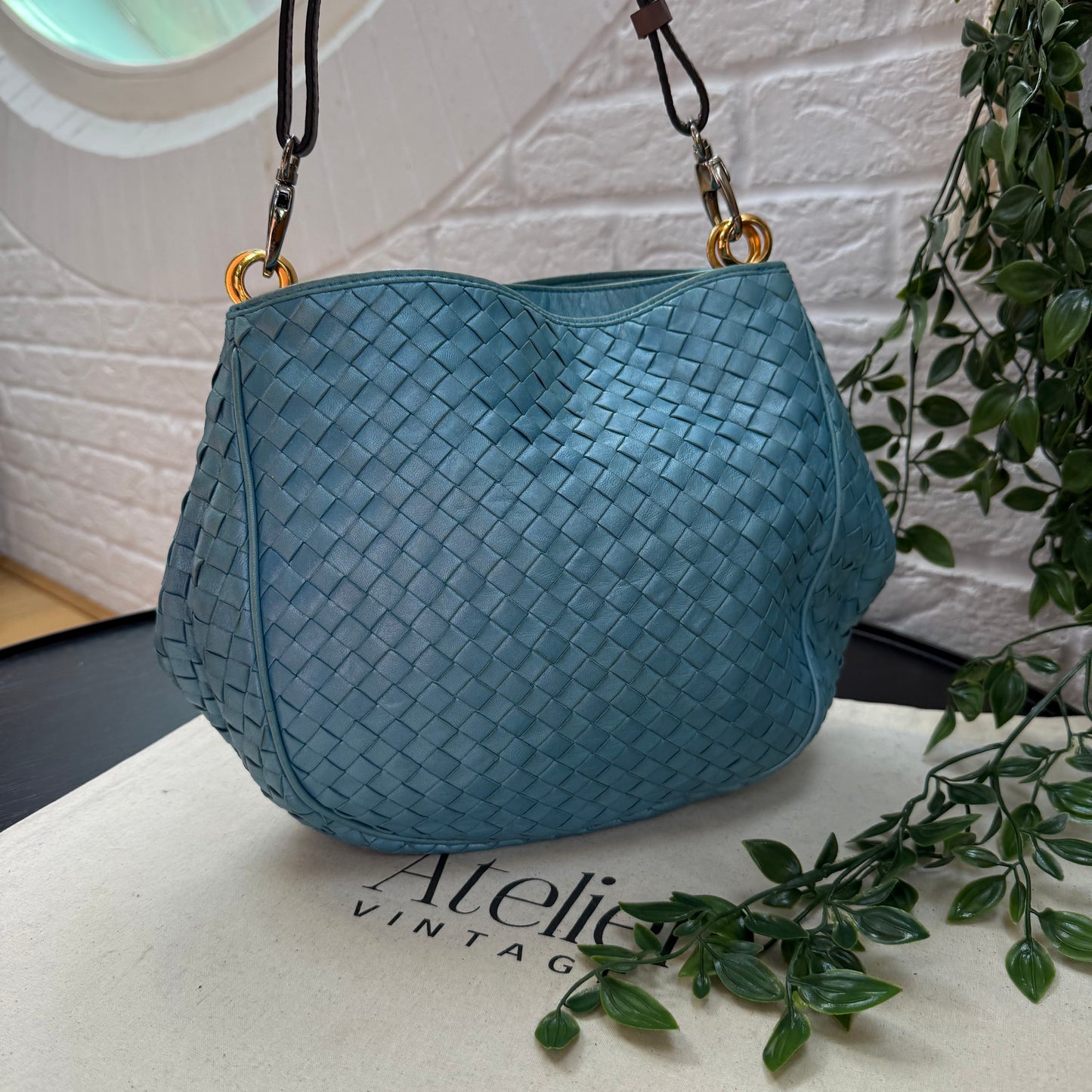 Bottega Veneta 1980s Intrecciato Leather Tote