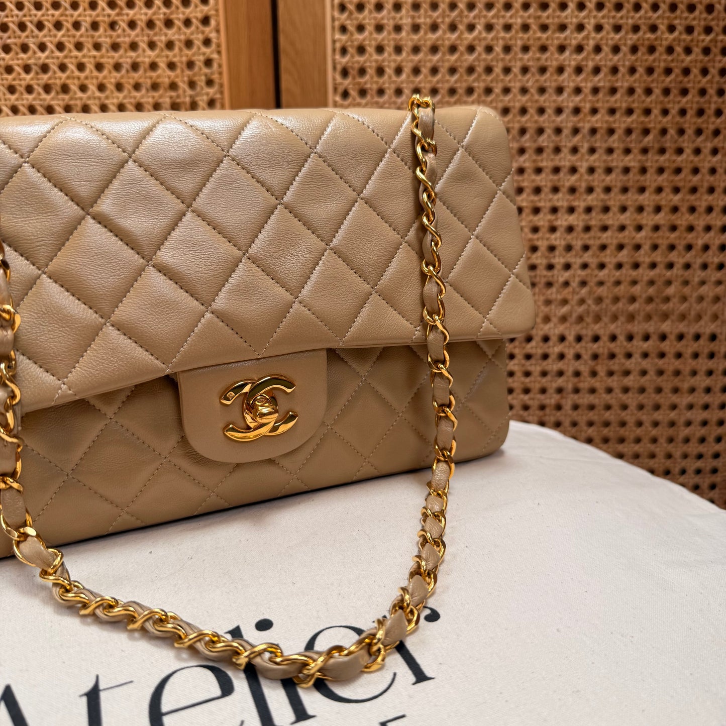 Chanel Rare 1989 Classic Double Flap Medium in Caramel