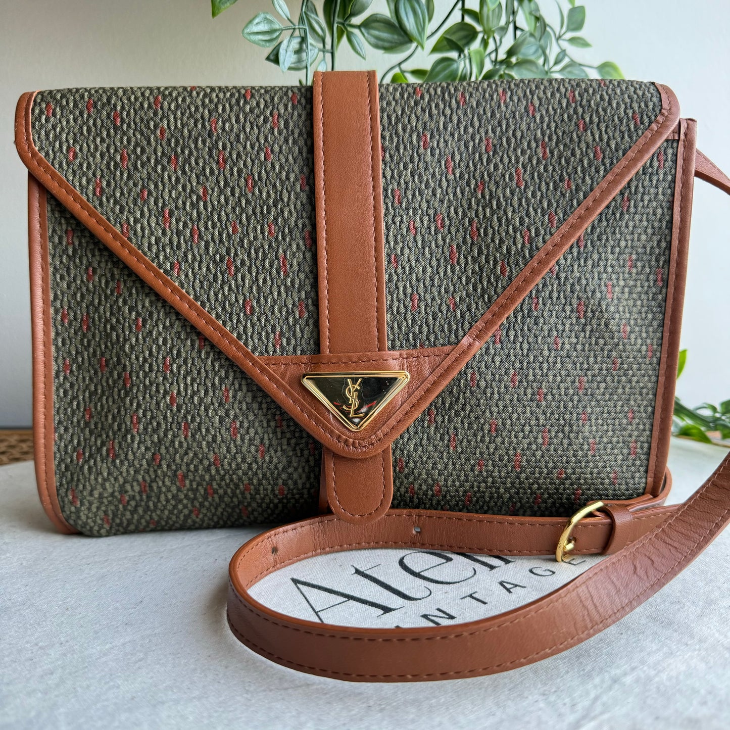 Saint Laurent 1980s Cross Body Two Way Bag
