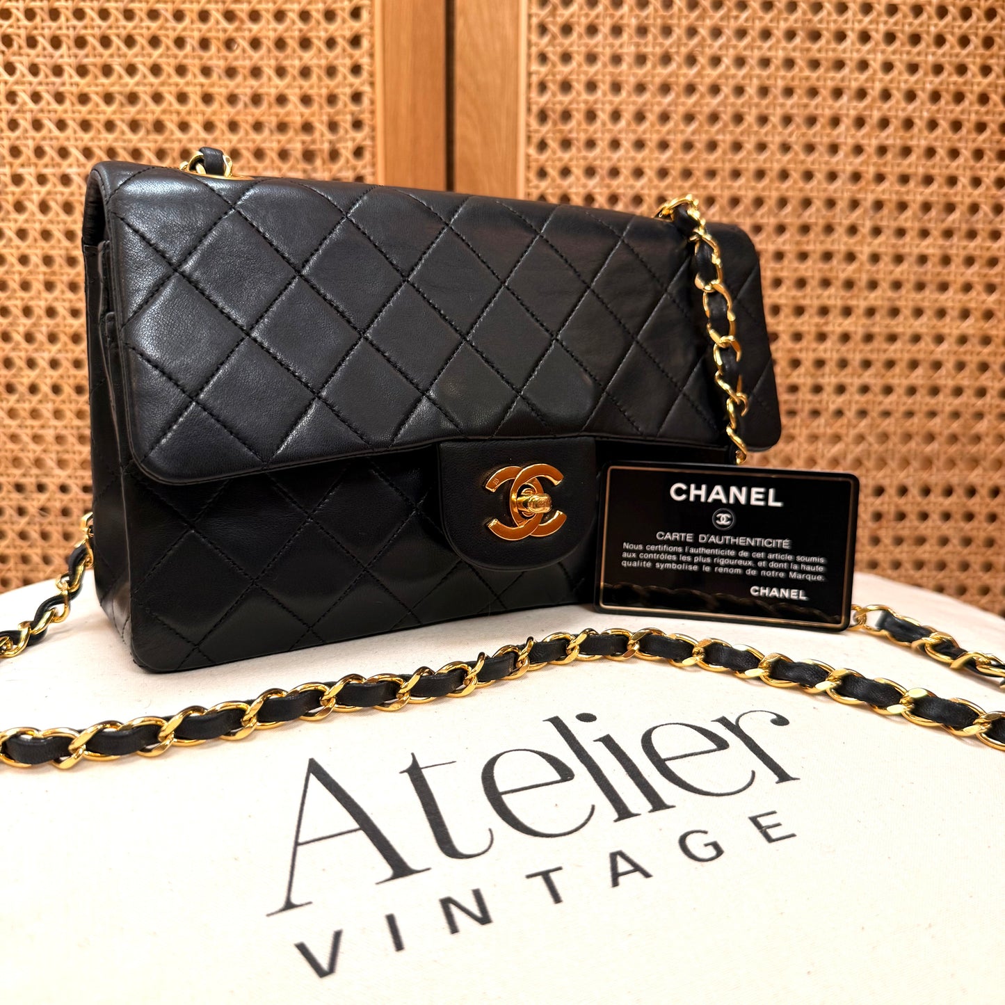 Chanel 1989 Black Classic Double Flap Small