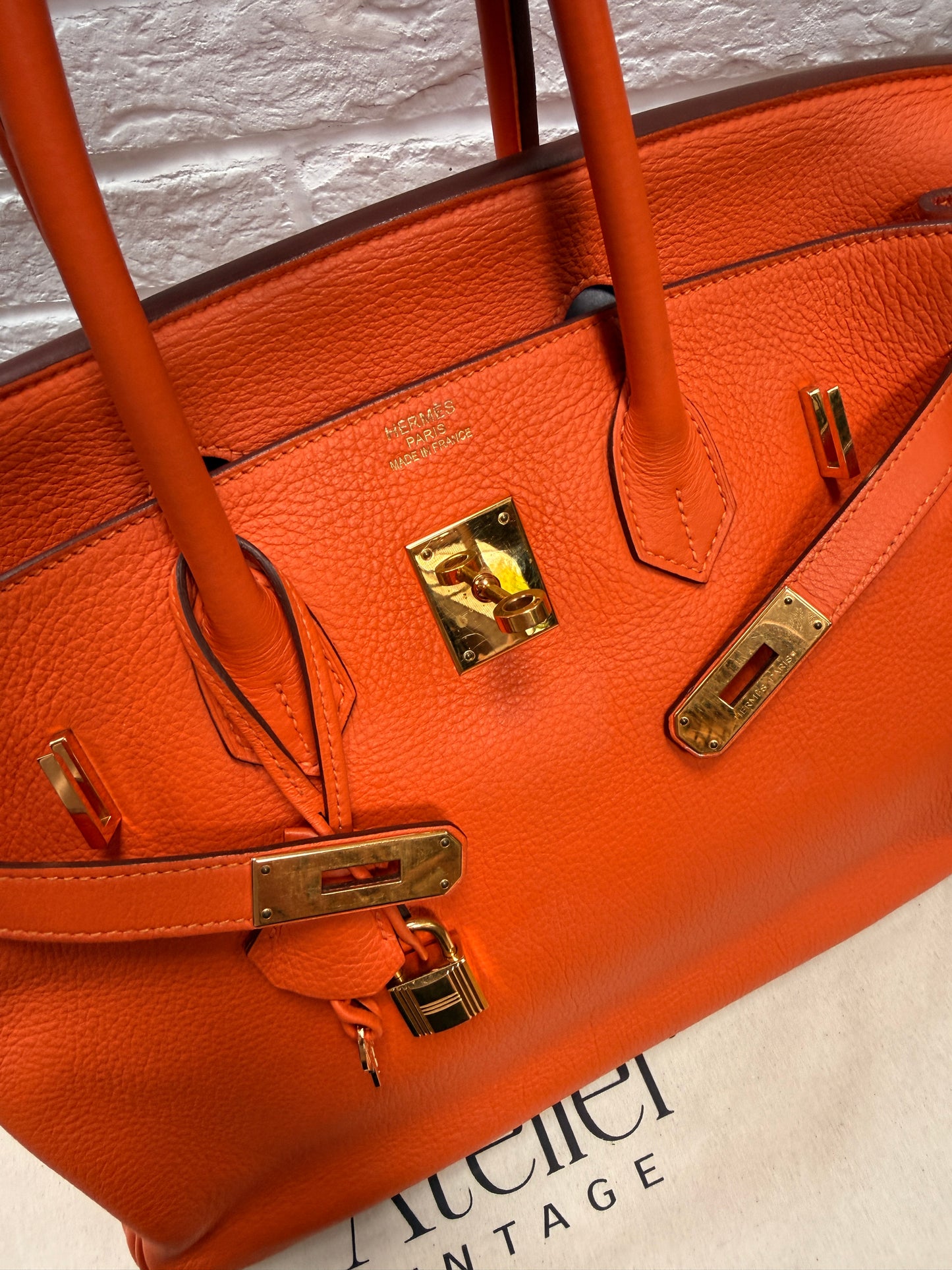 Hermes Birkin 35 Clemence Leather 2011