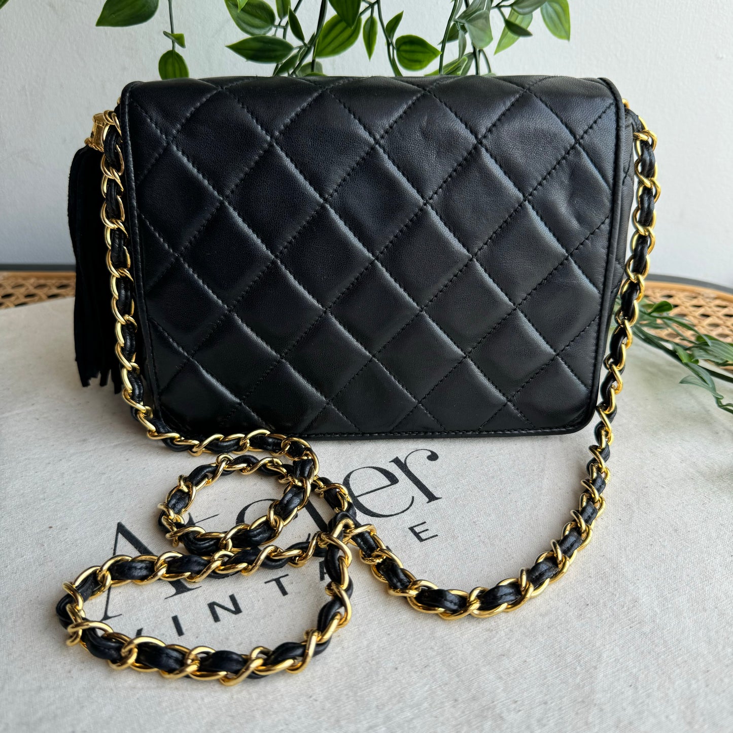 Chanel 1986 Full Flap Tassel Bag