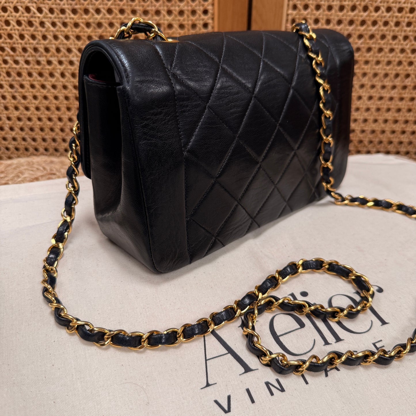 Chanel 1991 Vintage Classic Diana Small