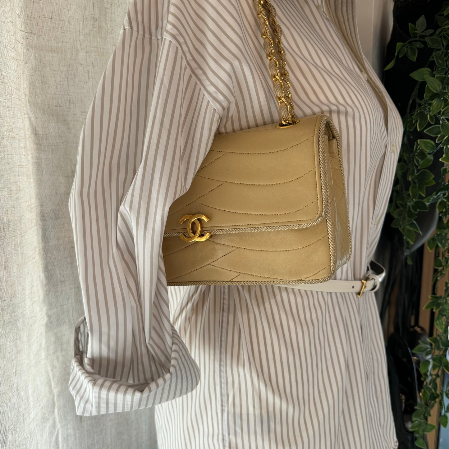 Chanel 1986 CC Clasp Single Flap
