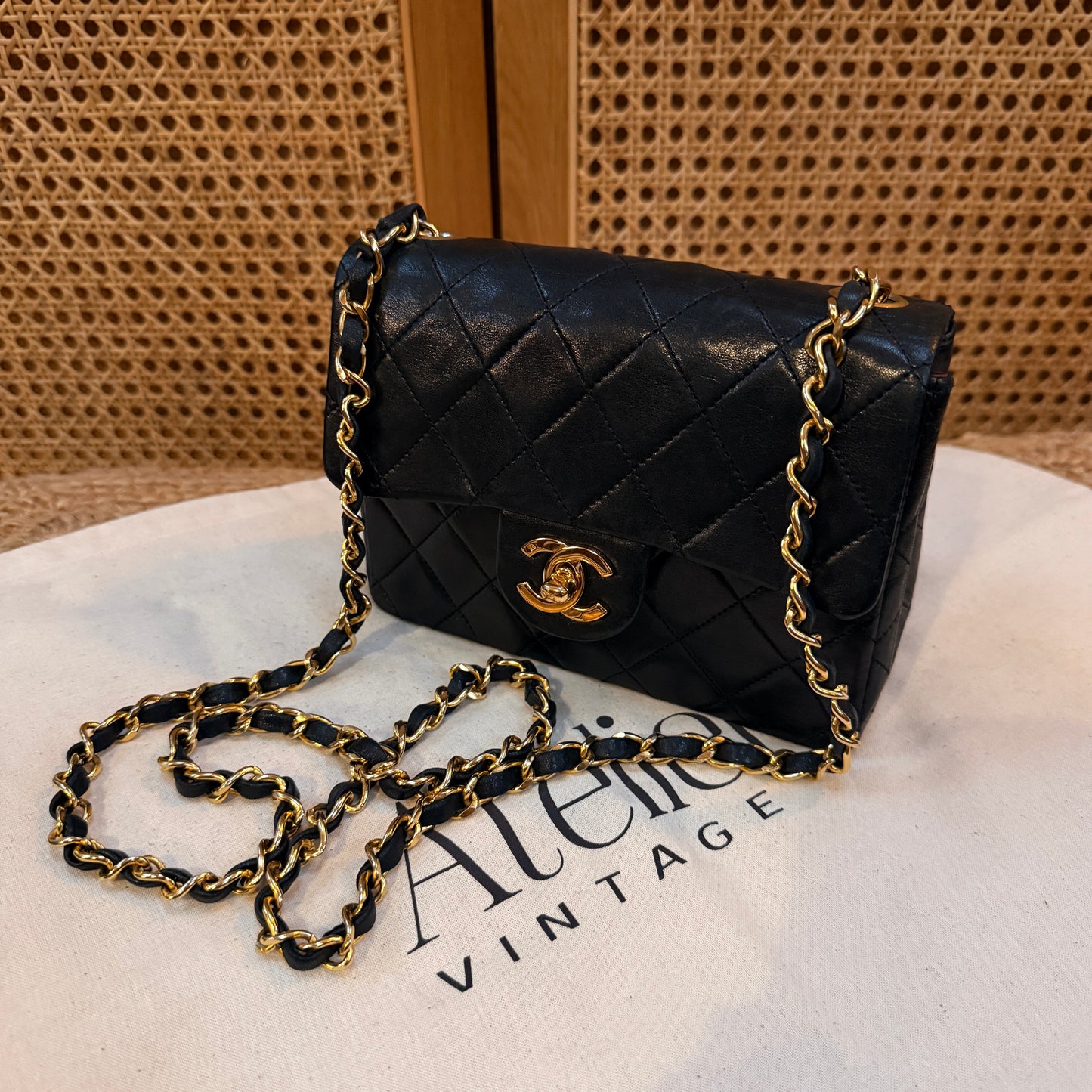 Chanel 1991 Classic Single Flap Square Small