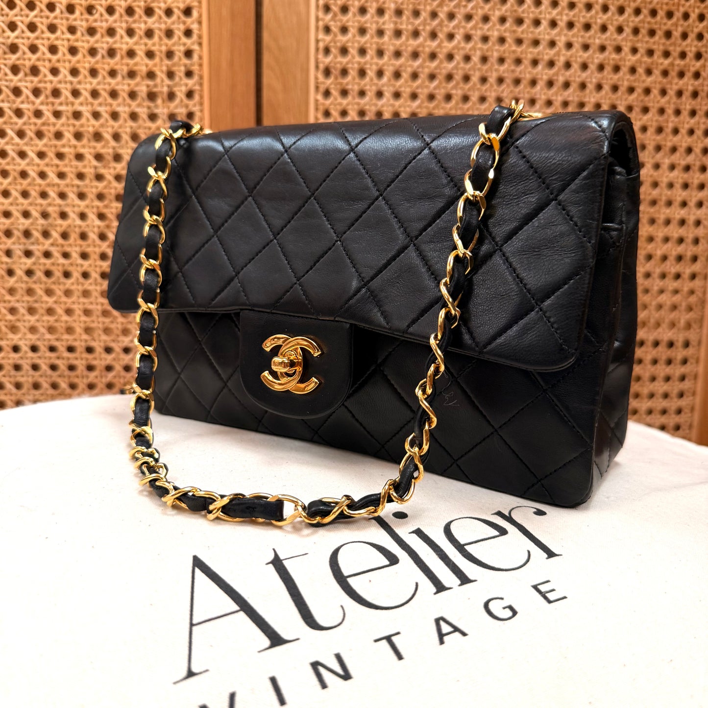 Chanel 1989 Black Classic Double Flap Small