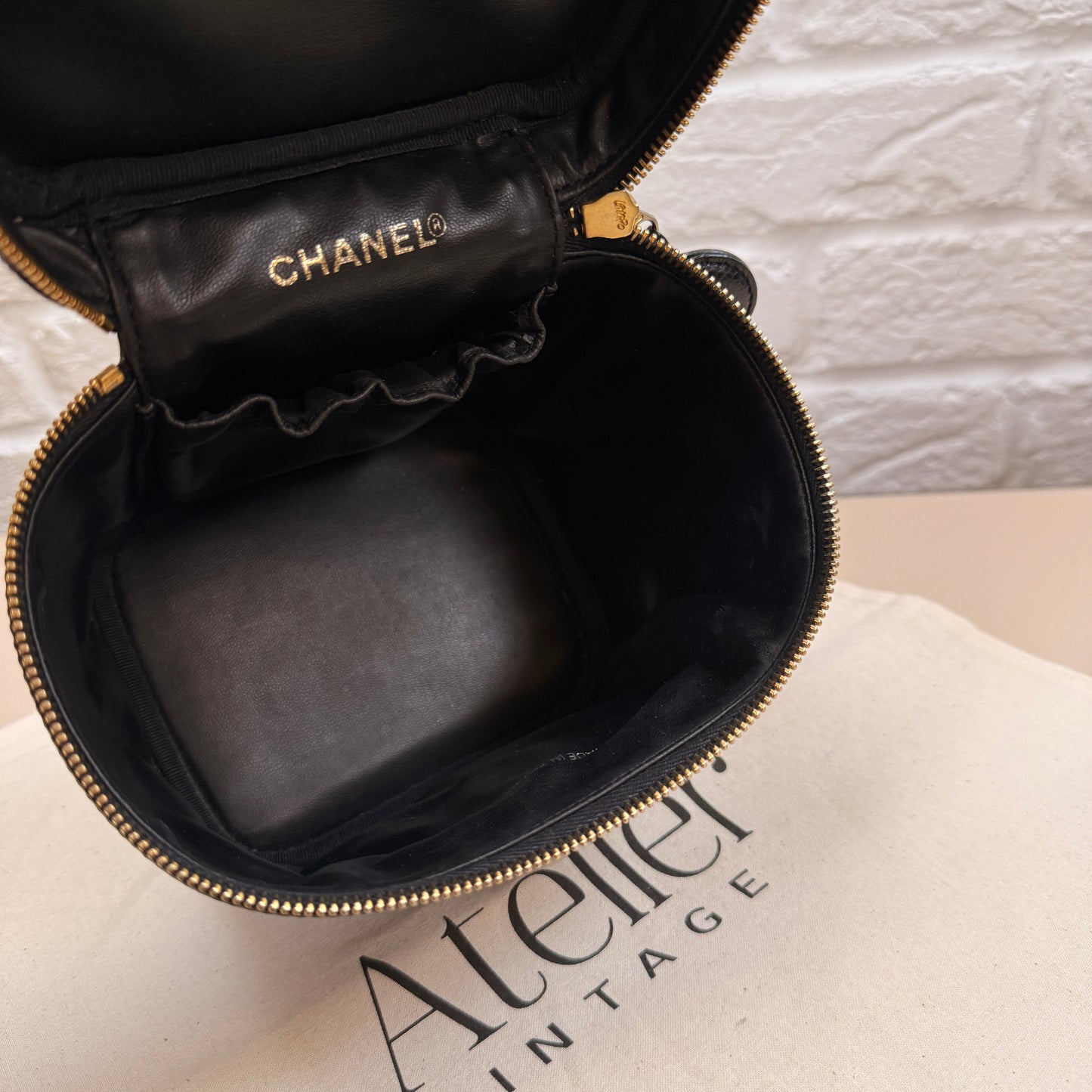 Chanel 2000 Caviar Leather Vanity Case