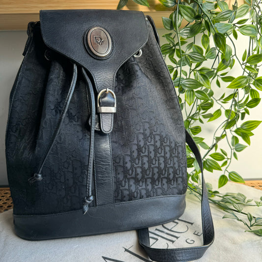 Dior Vintage Canvas Shoulder Bag