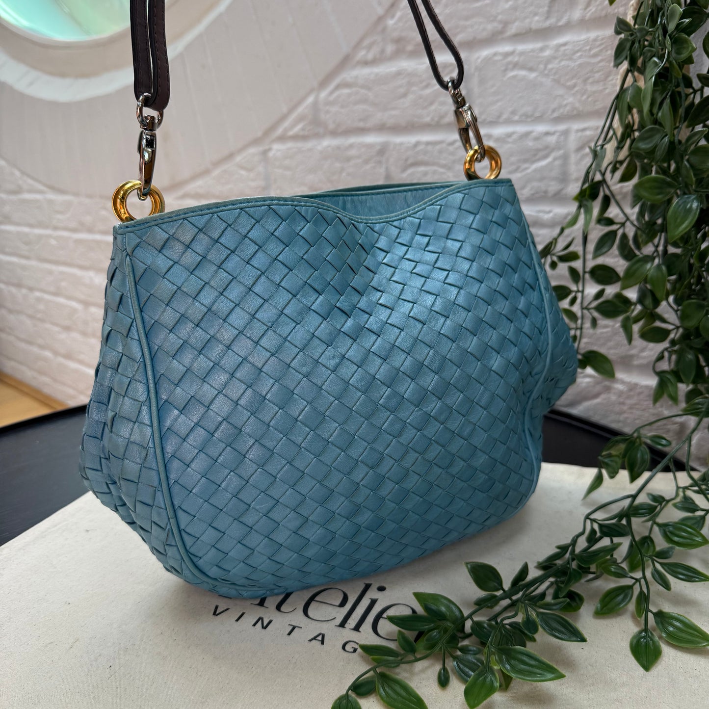 Bottega Veneta 1980s Intrecciato Leather Tote