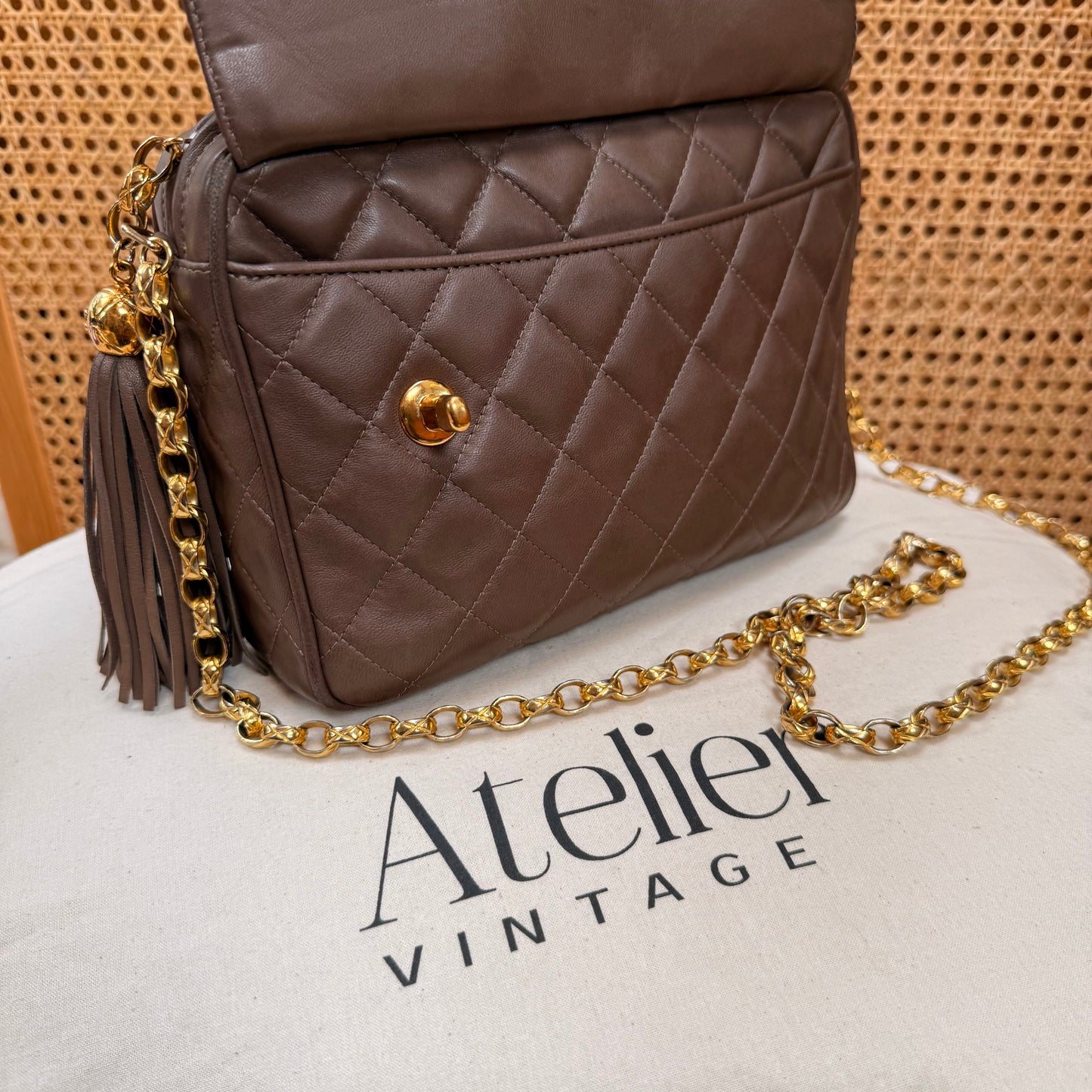 Chanel 1991 Rare CC Camera Bag Bijoux Strap