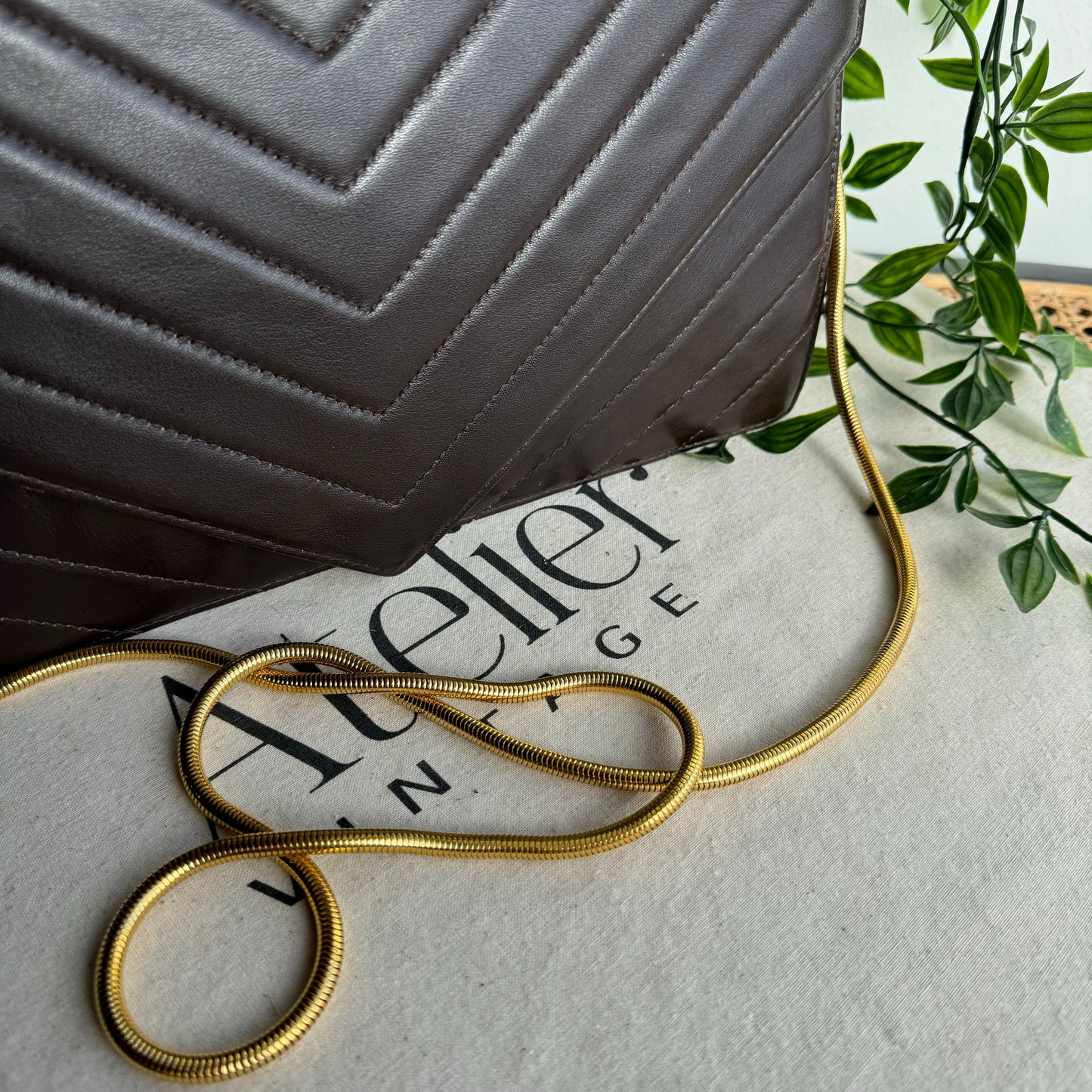 Saint Laurent 1980s Vintage Envelope Bag