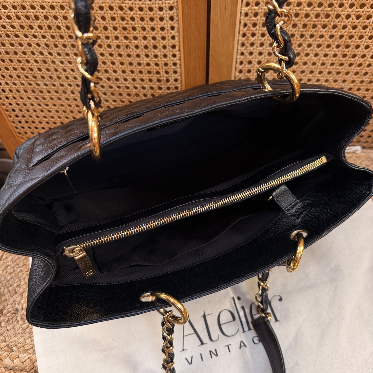 Chanel Classic Black Caviar GST