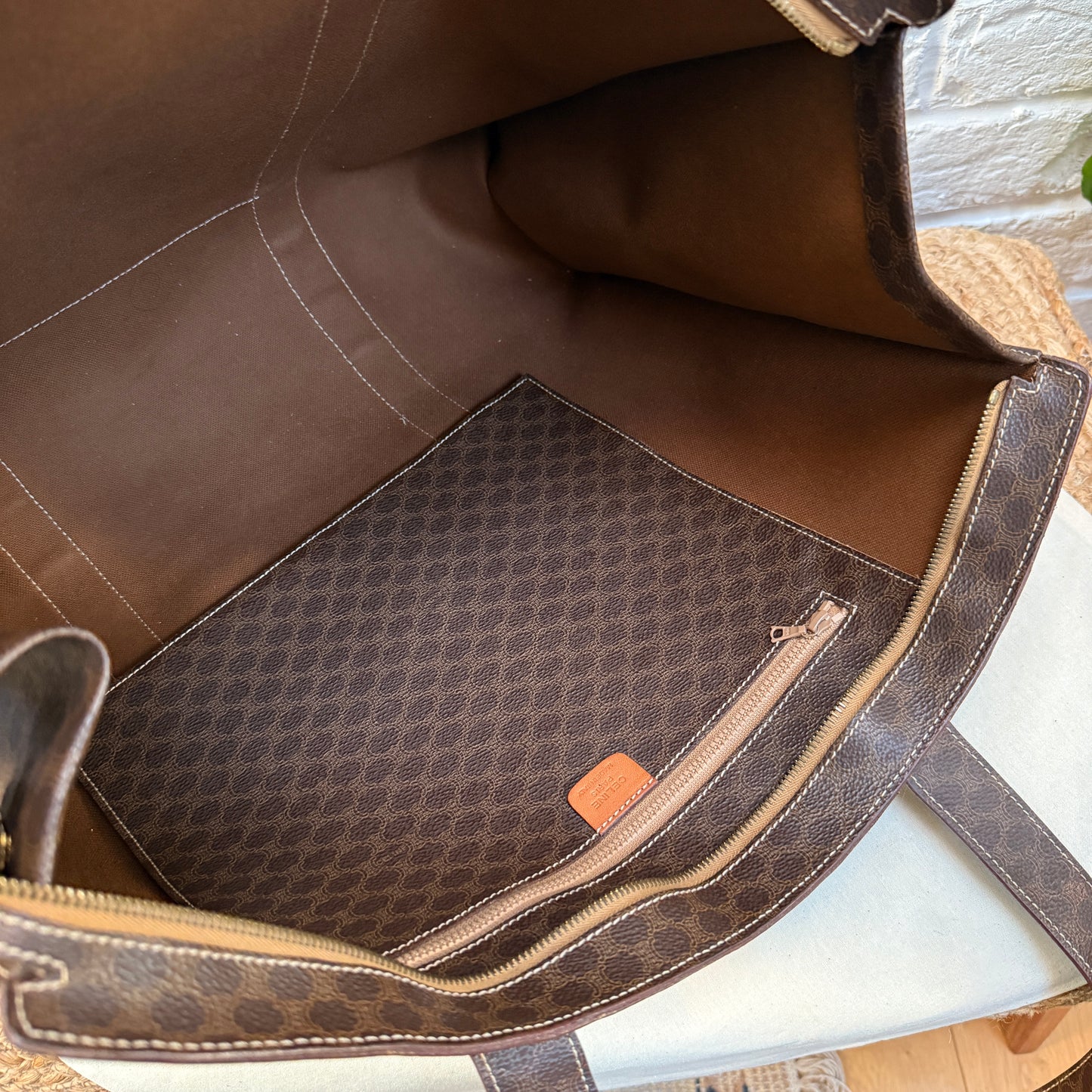 Celine Macadam Full Zip Tote Bag