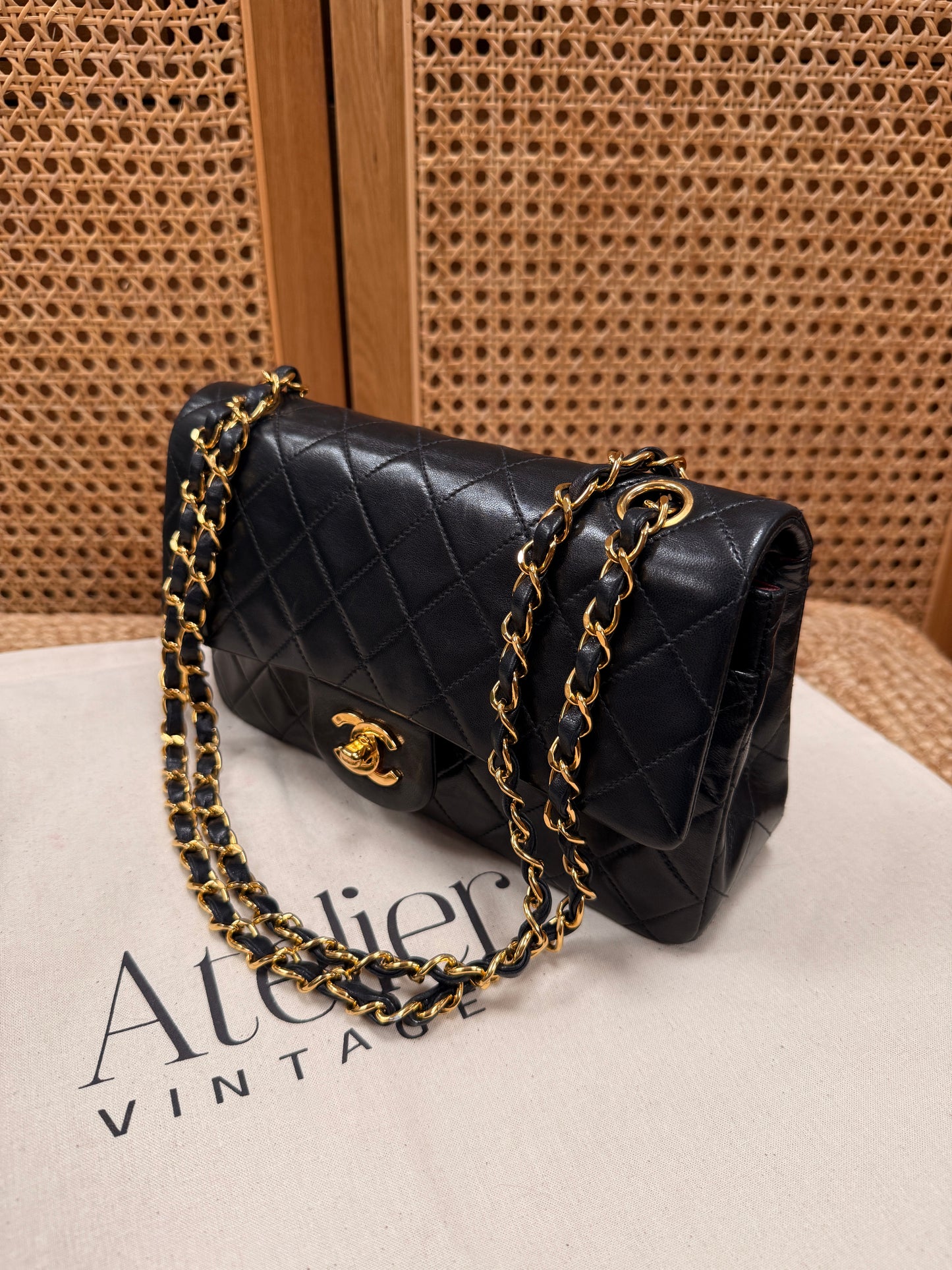 Chanel 1991 Black Classic Double Flap Small
