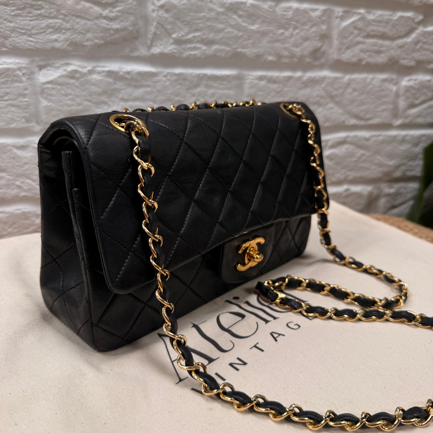 Chanel 1989 Black Classic Double Flap Small
