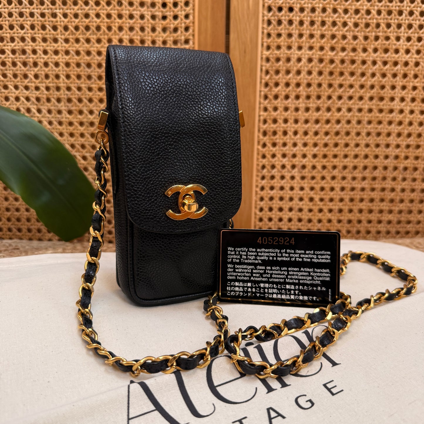 Chanel 1994 Caviar Pochette - Black Caviar Leather & 24k gold hardware