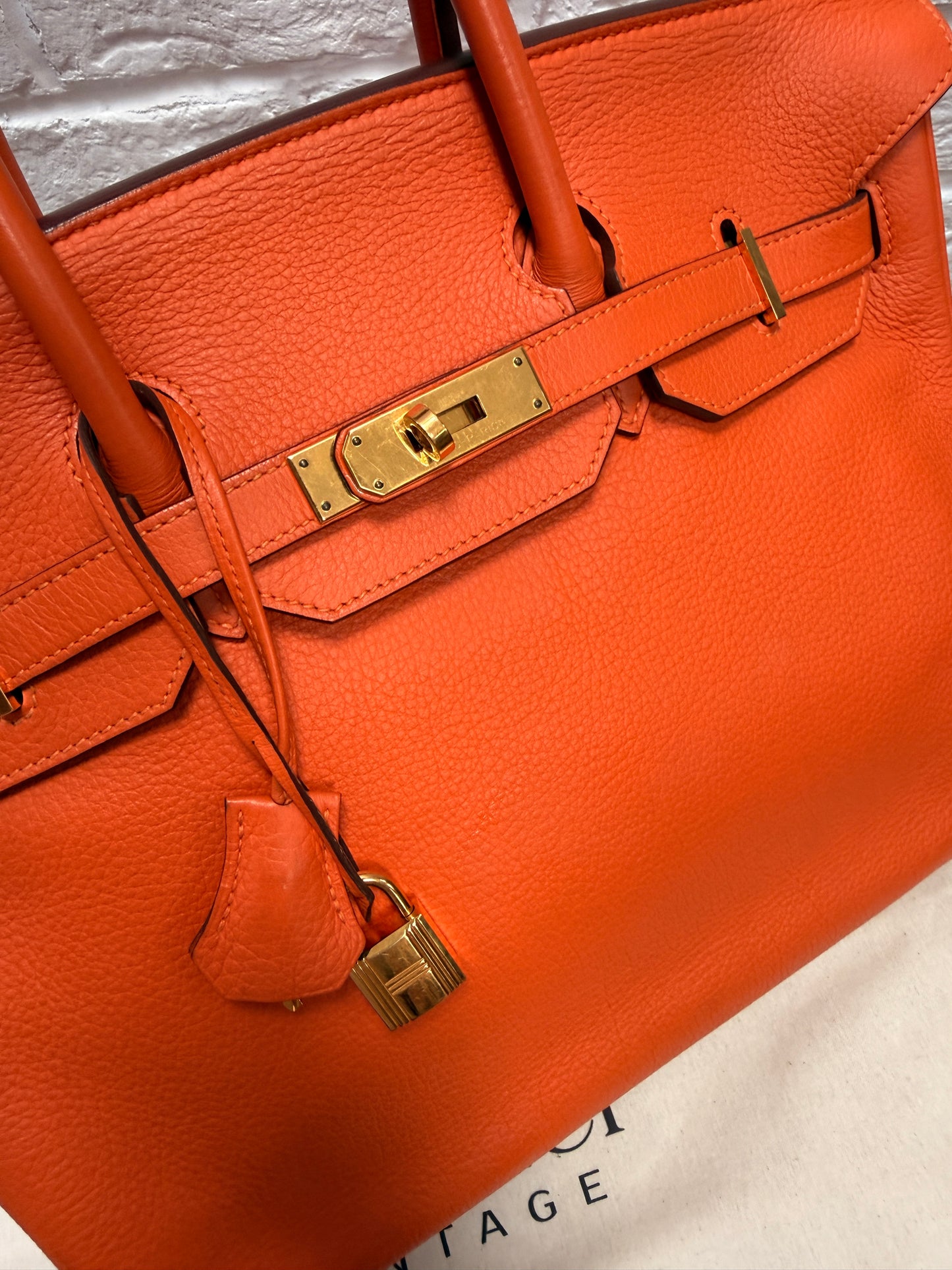 Hermes Birkin 35 Clemence Leather 2011