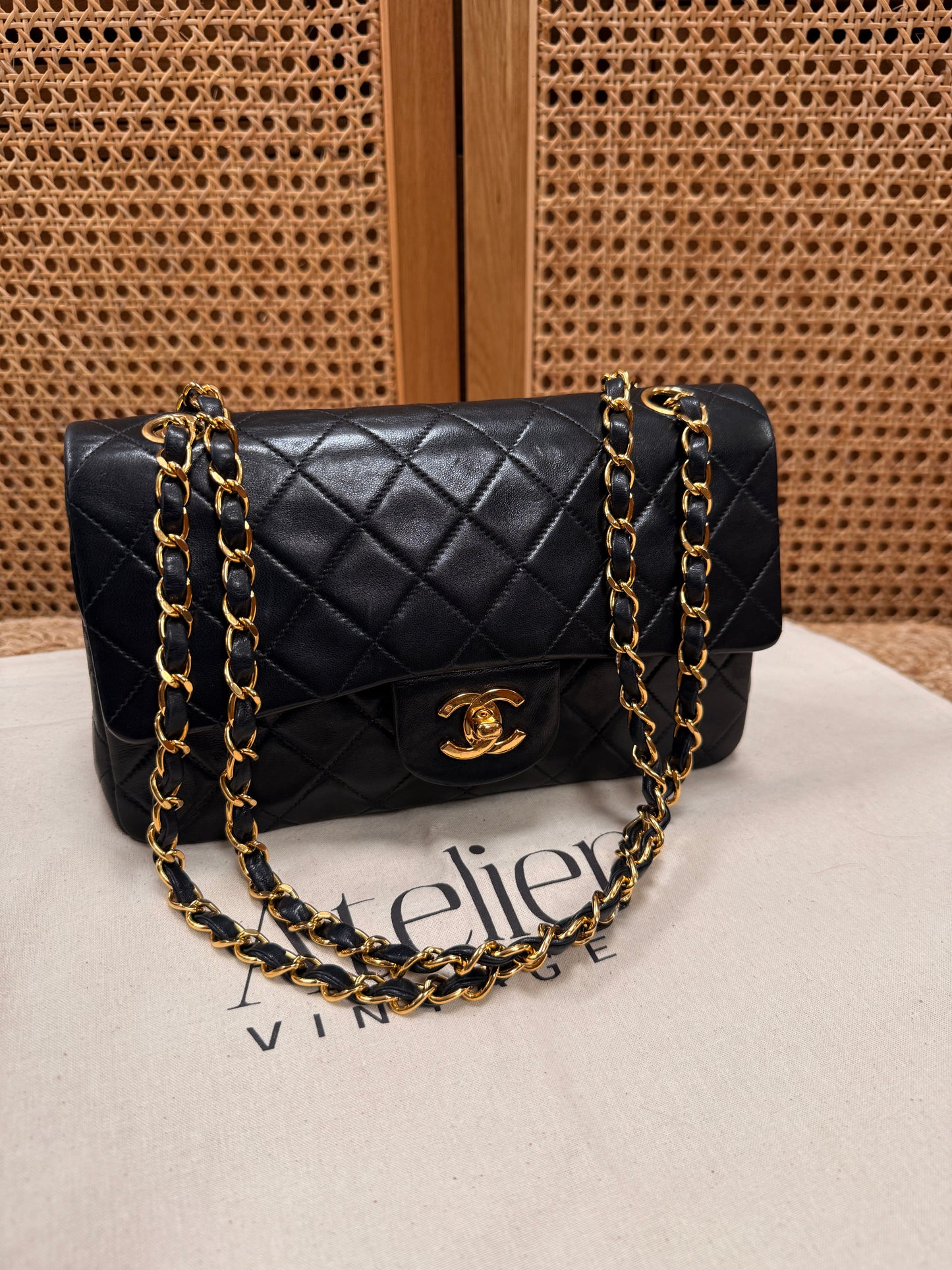 Chanel 1991 Black Classic Double Flap Small