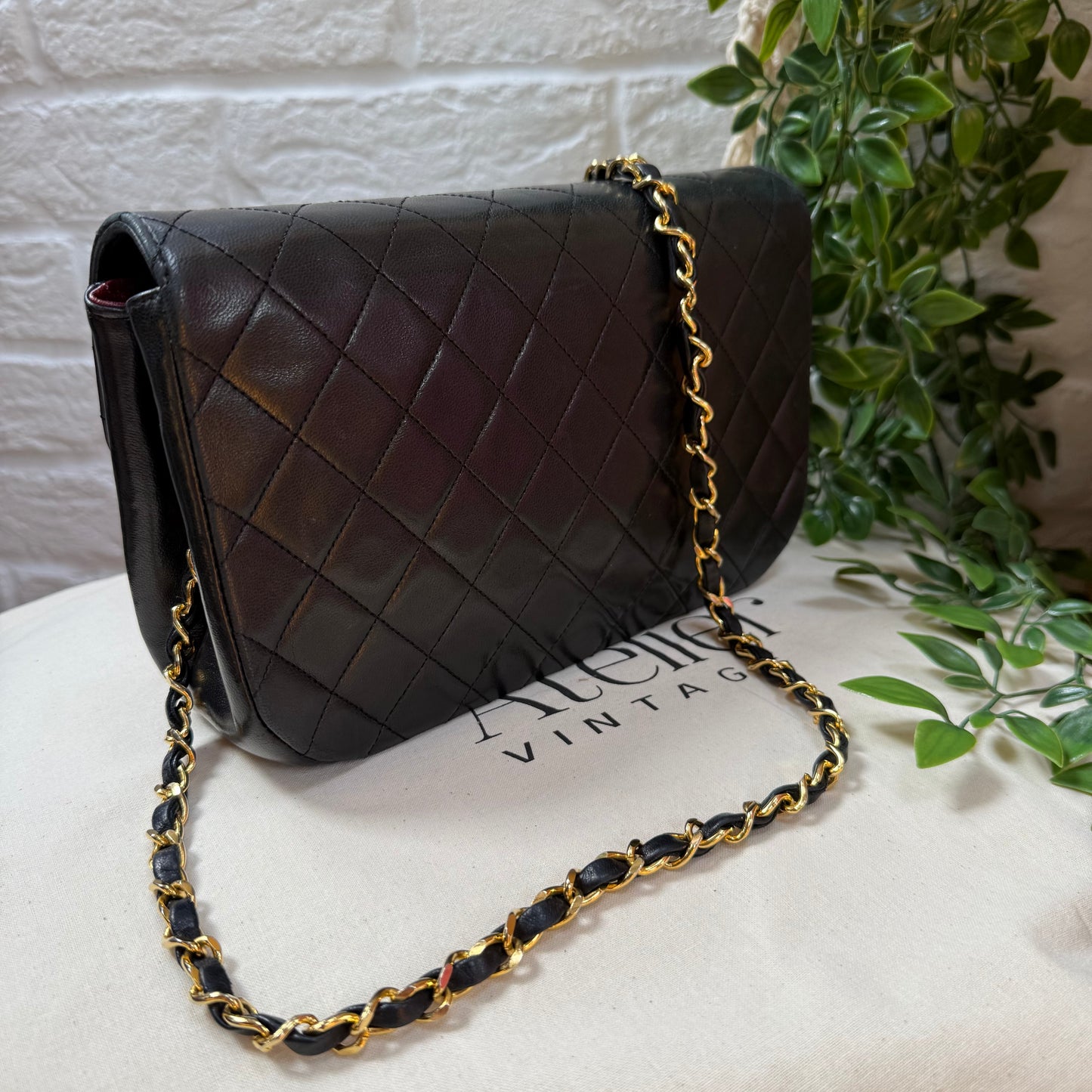 Chanel 1986 Half Moon Single flap with Limited edition CC Turnlock