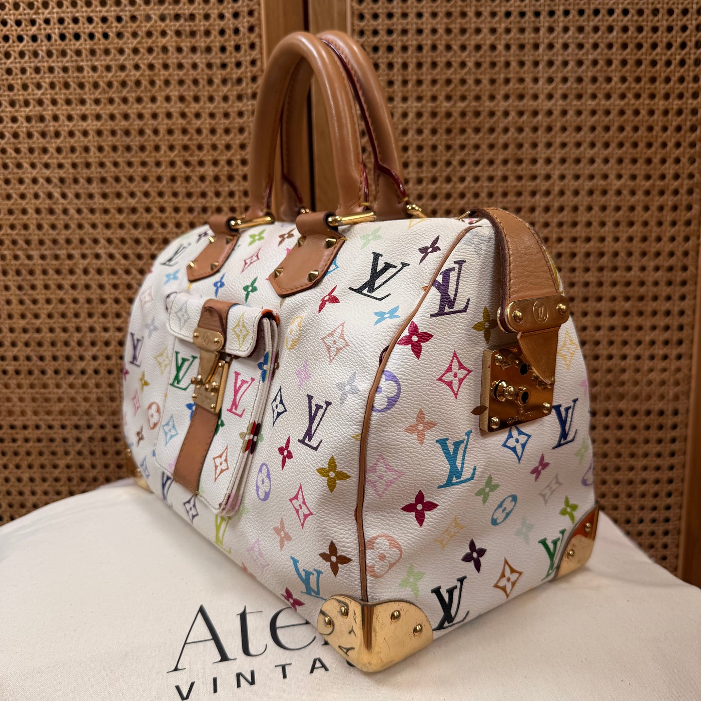 Louis Vuitton 2006 Original Murakami white speedy 30