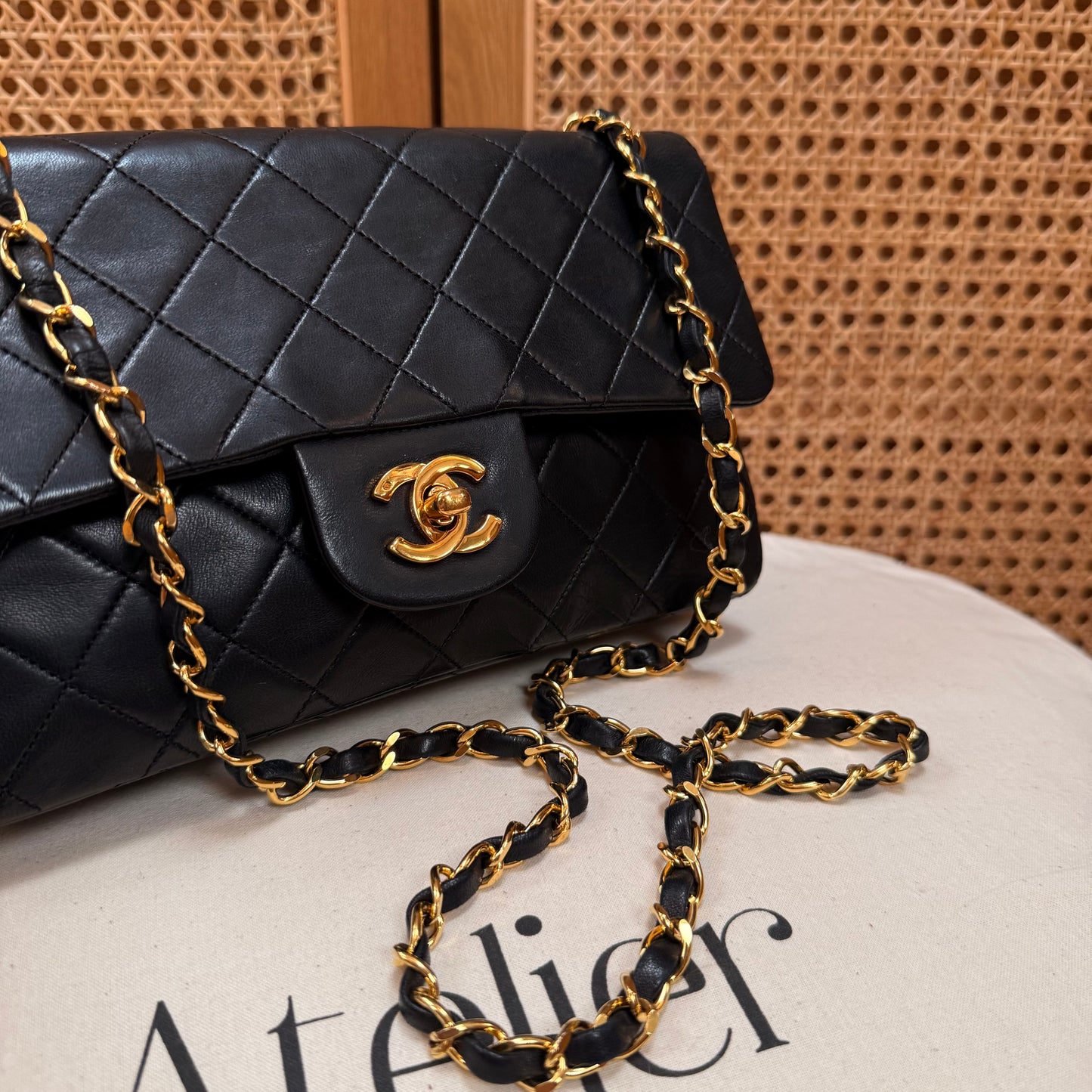 Chanel 1989 Black Classic Double Flap Small