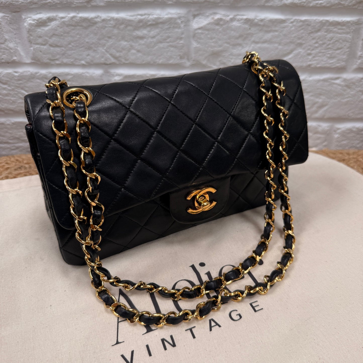 Chanel 1989 Black Classic Double Flap Small