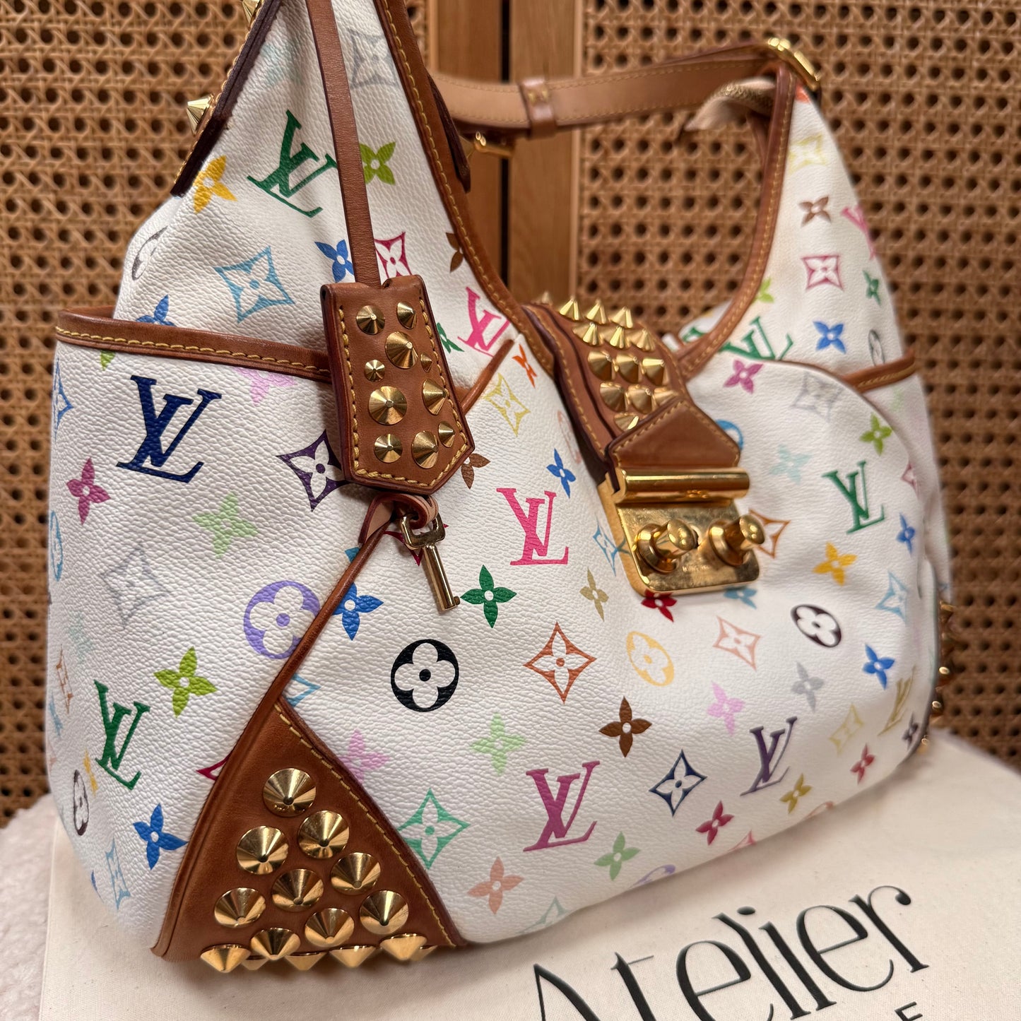 Louis Vuitton 2010 Rare Murakami Studded Chrissie