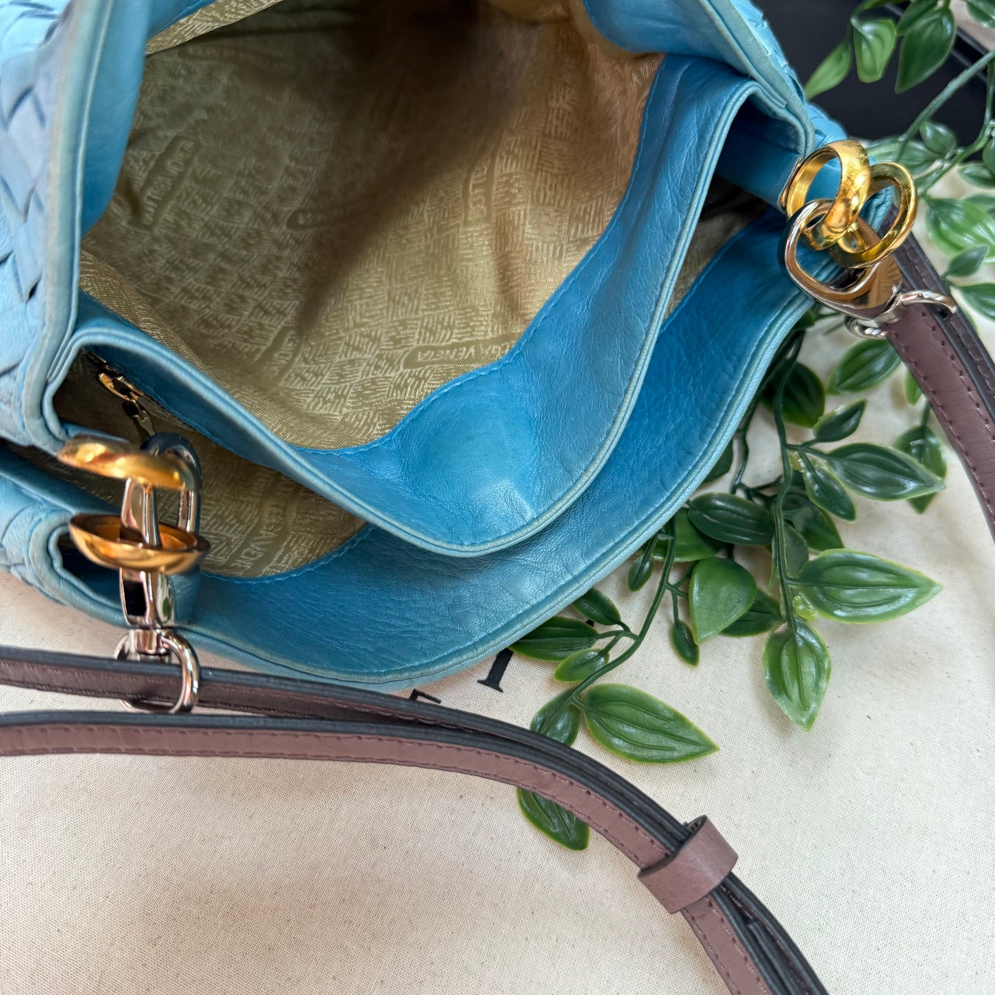 Bottega Veneta 1980s Intrecciato Leather Tote