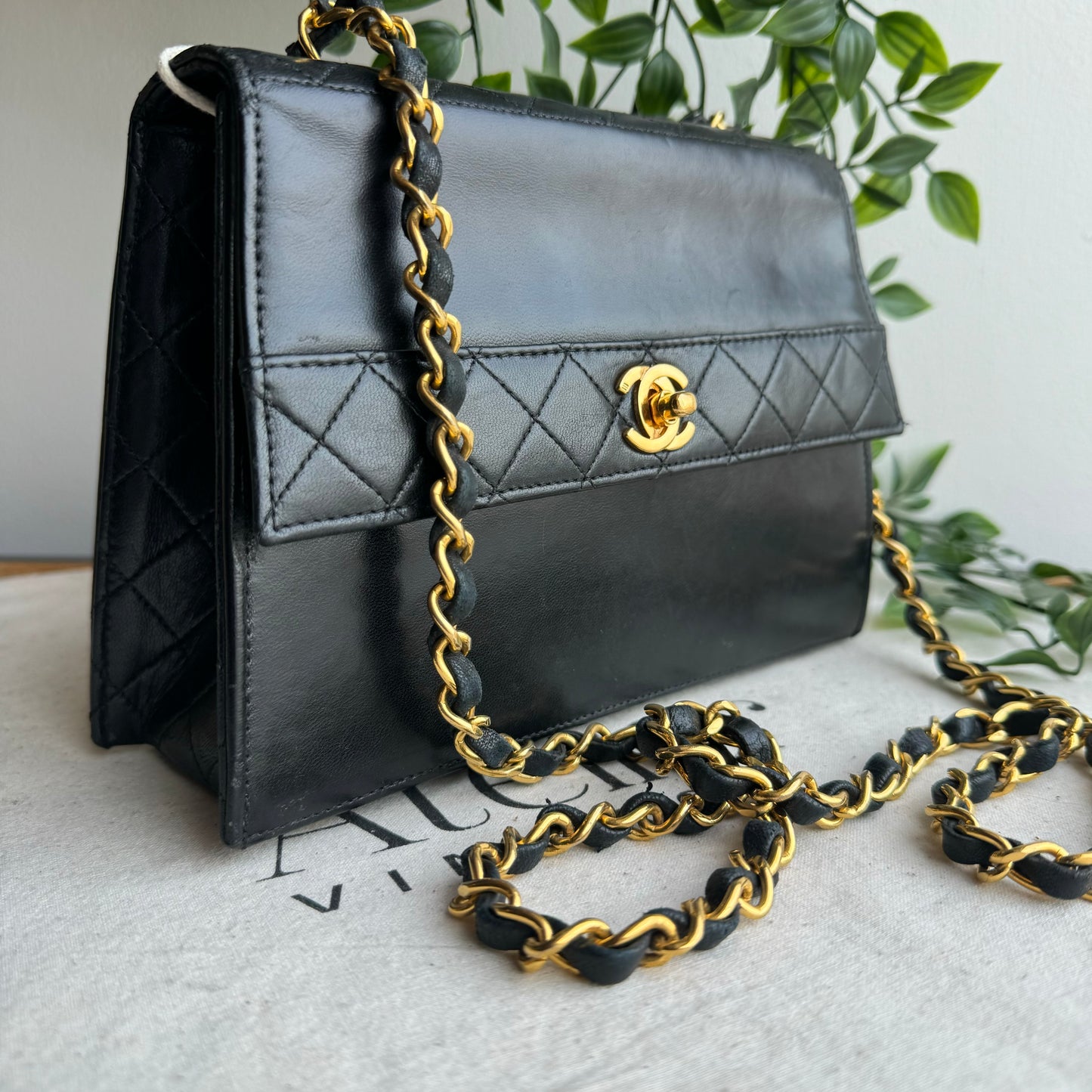 Chanel 1989 Quilted Lambskin Trapeze Bag