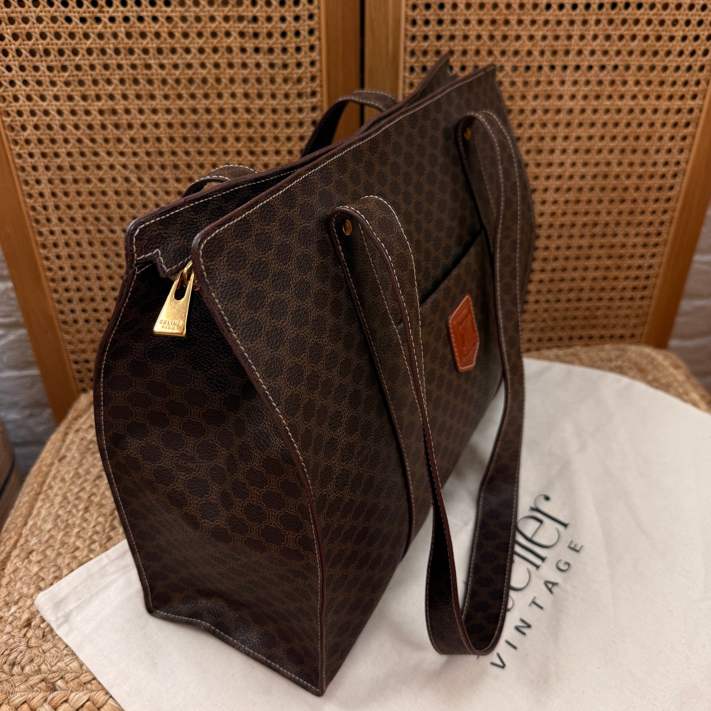 Celine Macadam Full Zip Tote Bag